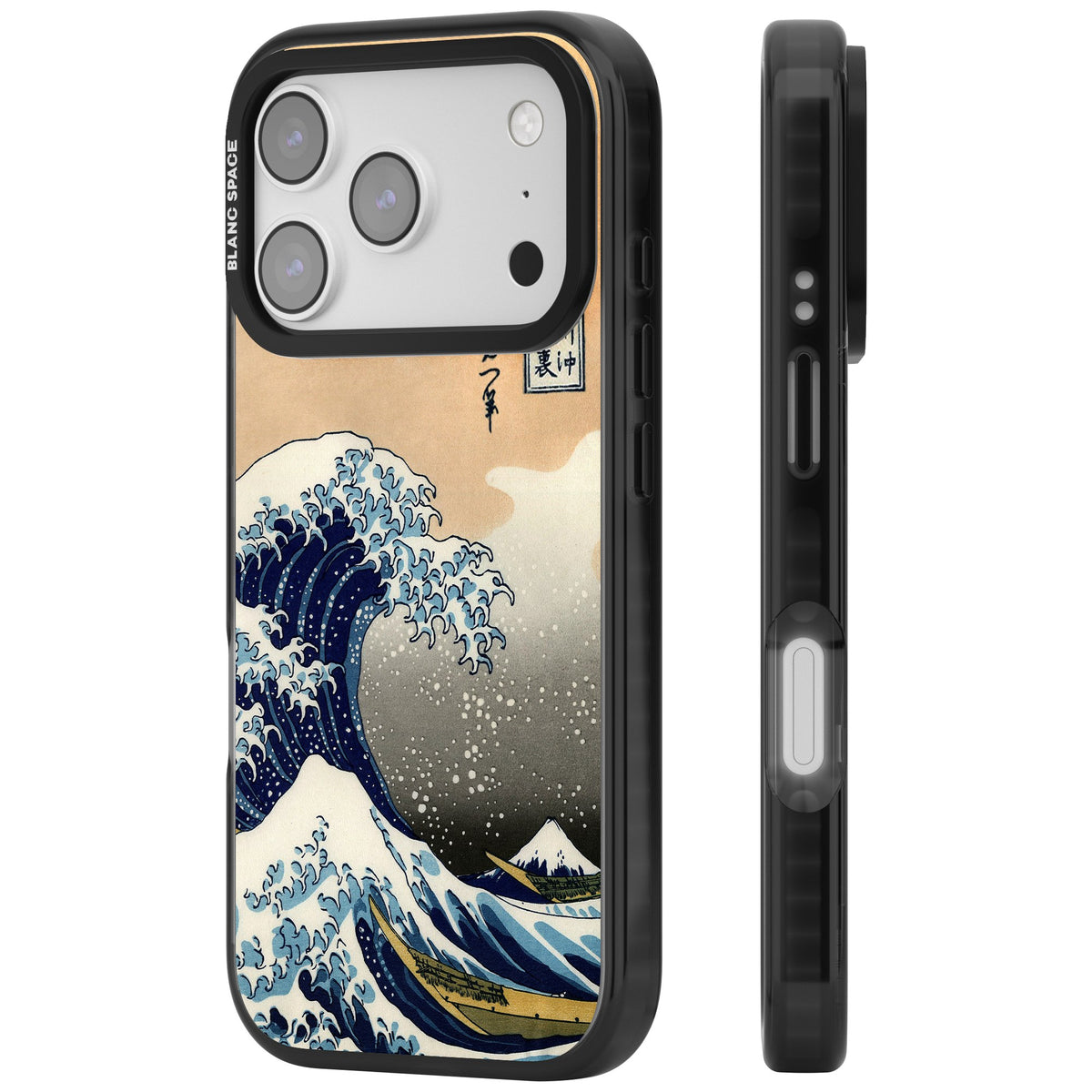 Great Wave iPhone 17 Pro Impact Black Phone Case side
