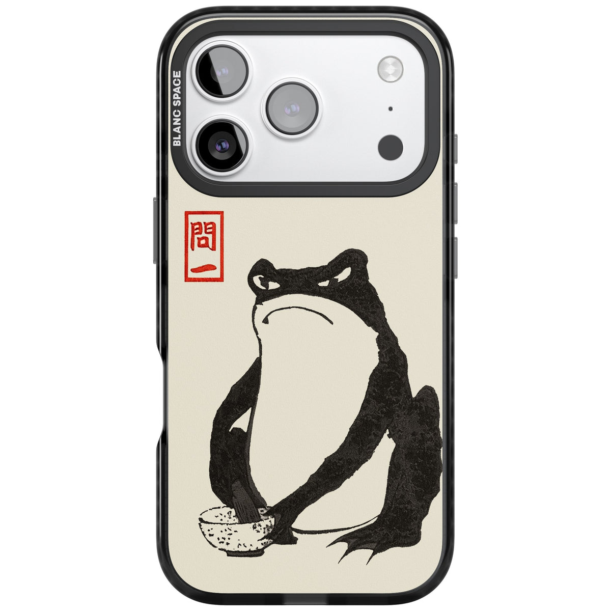Matsumoto Hoji Grumpy Toad iPhone 17 Pro Impact Black Phone Case front