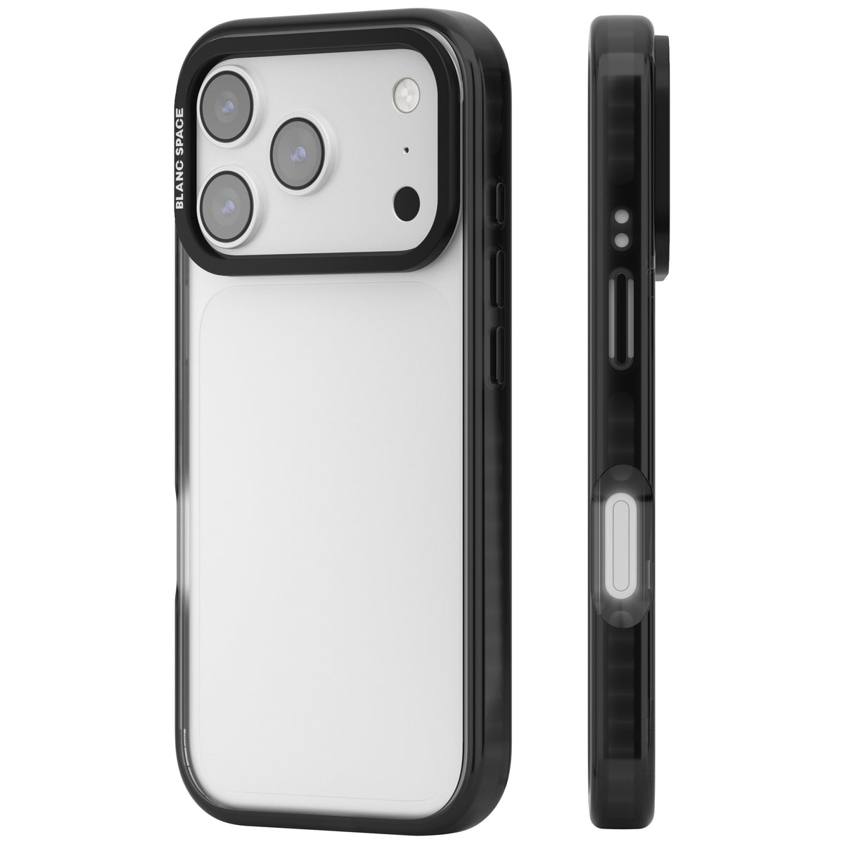 Clear Black Impact iPhone 17 Pro Impact Black Phone Case side