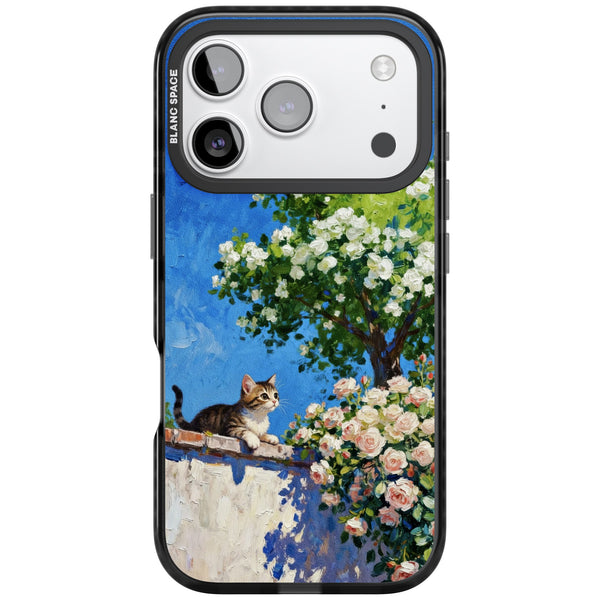 Kitten in Blooming Garden