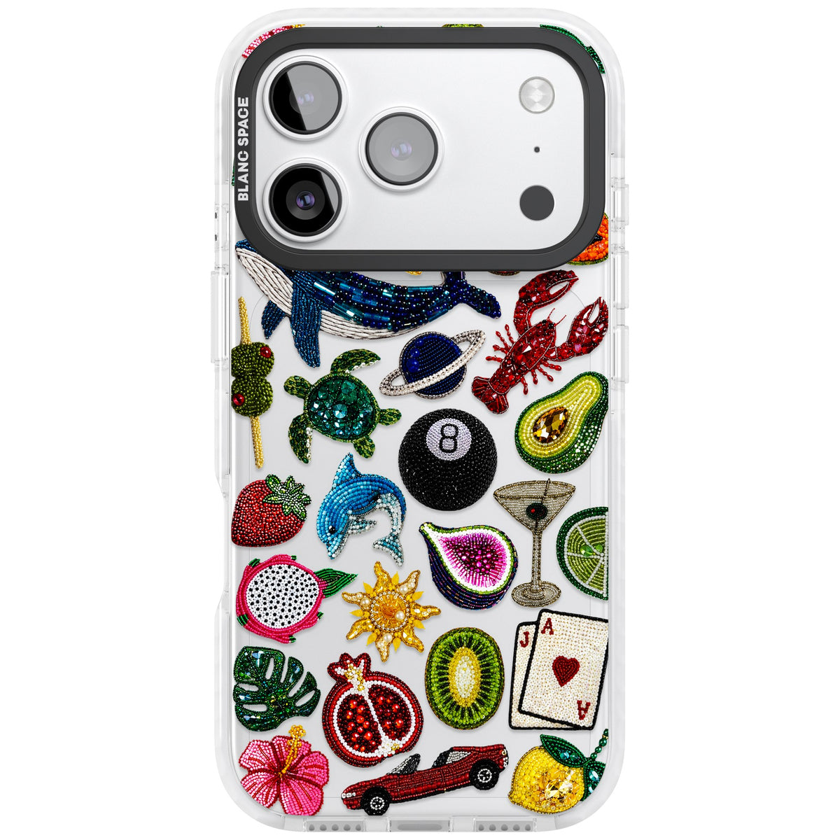 Beaded Mix iPhone 17 Pro Impact Clear Phone Case front