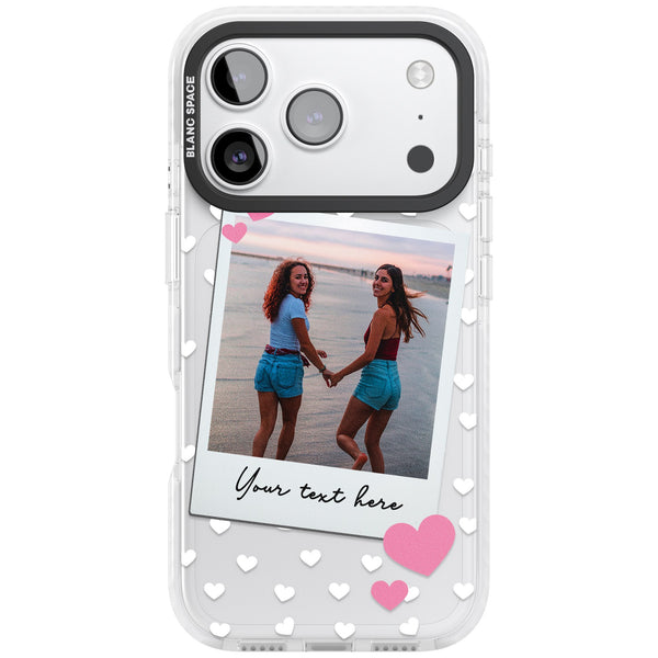 Personalised Hearts Instant Camera Photo