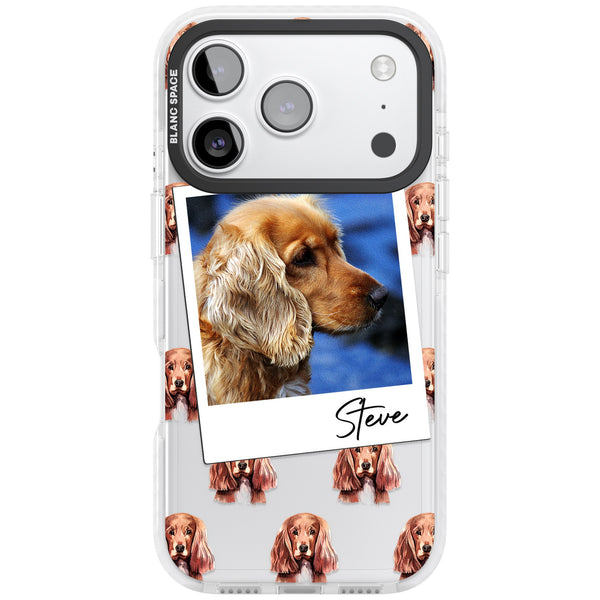 Personalised Cocker Spaniel Instant Camera Photo