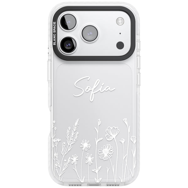 Personalised White Wildflowers