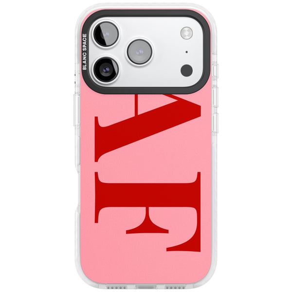 Personalised Red & Pink Letters