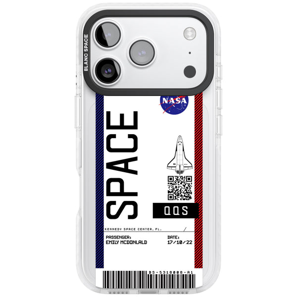 Personalised Nasa Boarding Pass (Light)