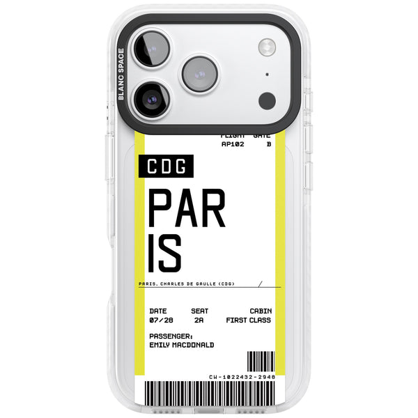 Personalised Paris Boarding Pass