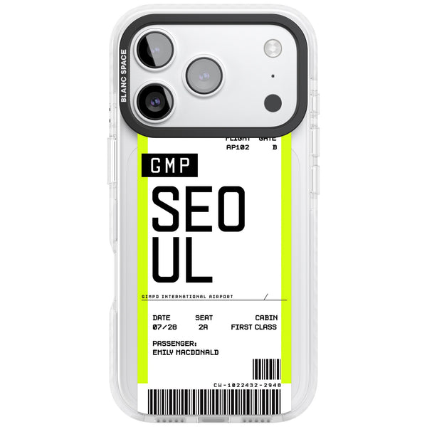 Personalised Seoul Boarding Pass