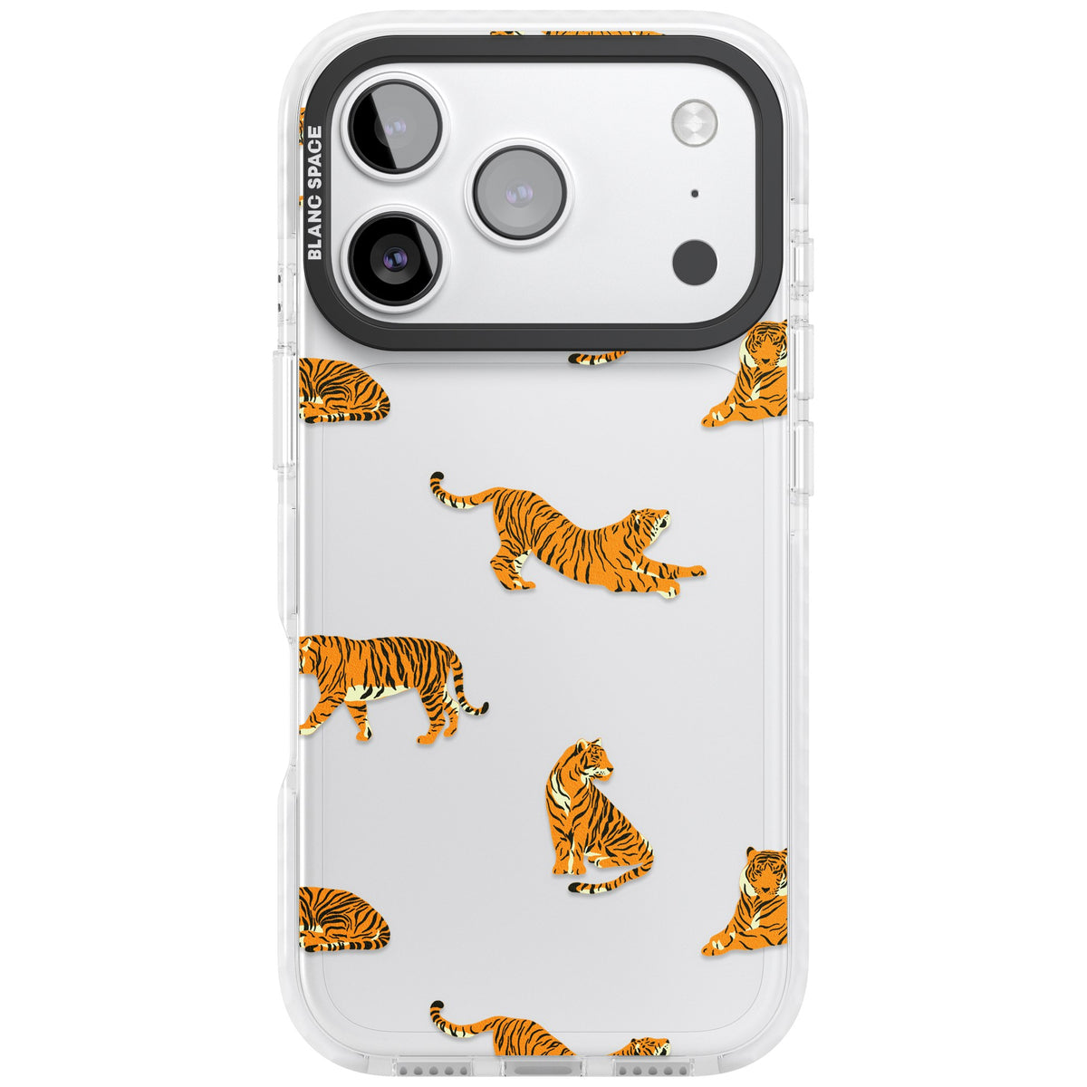 Tiger Lounge iPhone 17 Pro Impact Clear Phone Case front