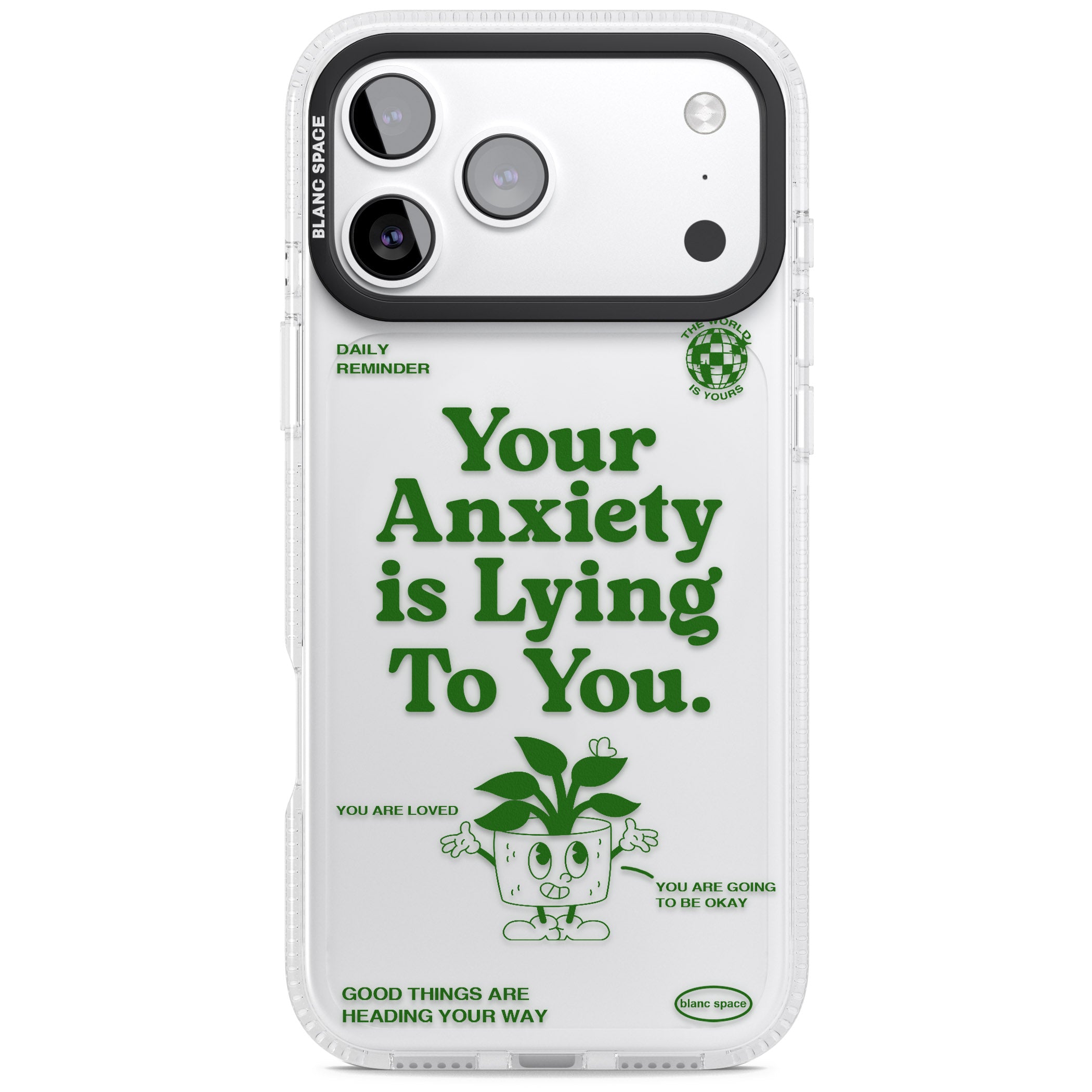 Your Anxiety Is Lying To You iPhone 17 Pro Impact Air Clear Phone Case