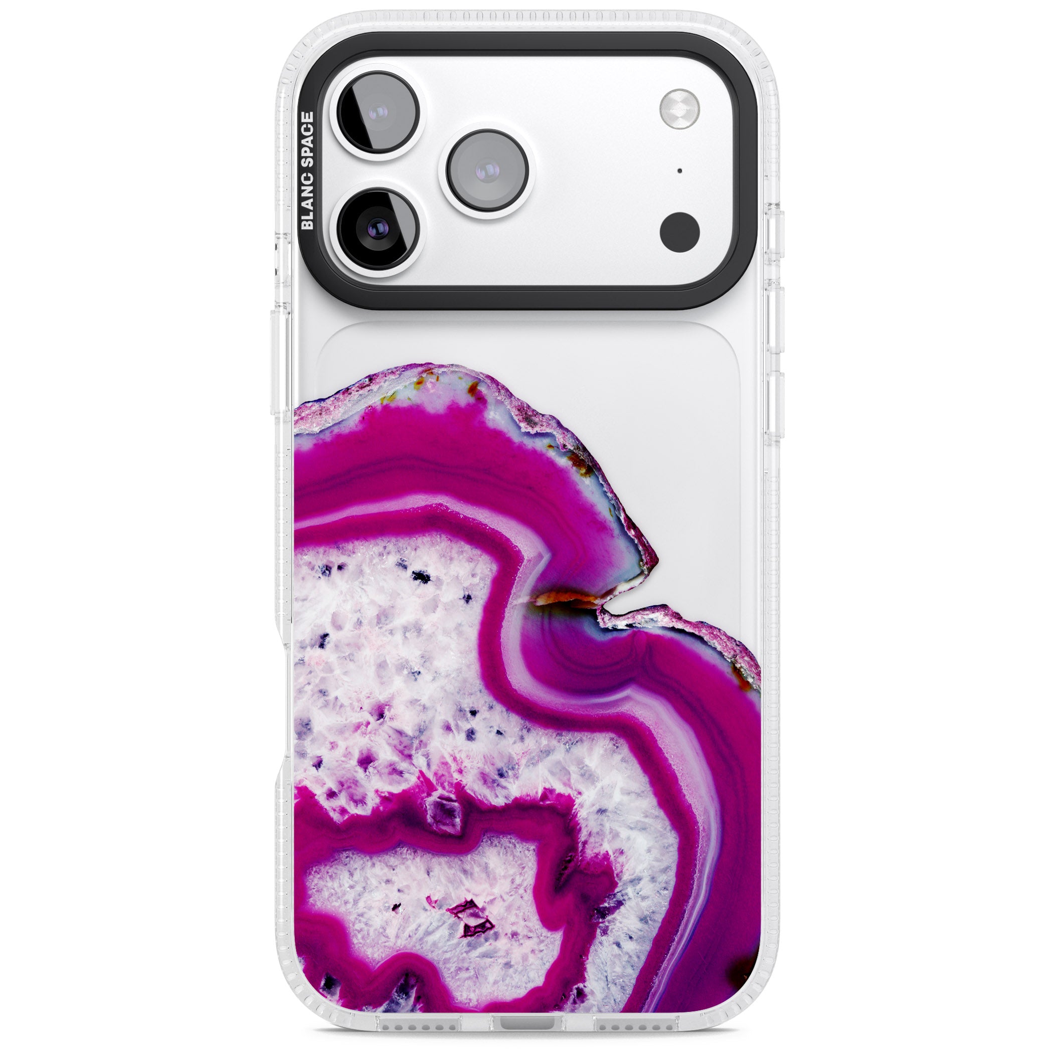 Violet Crystal Agate iPhone 17 Pro Impact Air Clear Phone Case