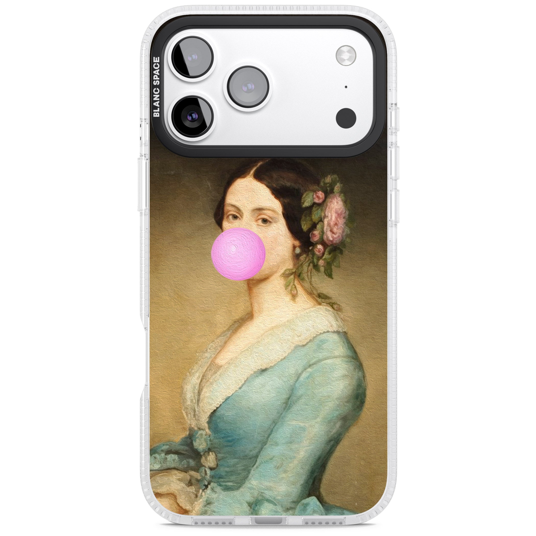 Bubblegum Renaissance iPhone 17 Pro Impact Air Clear Phone Case