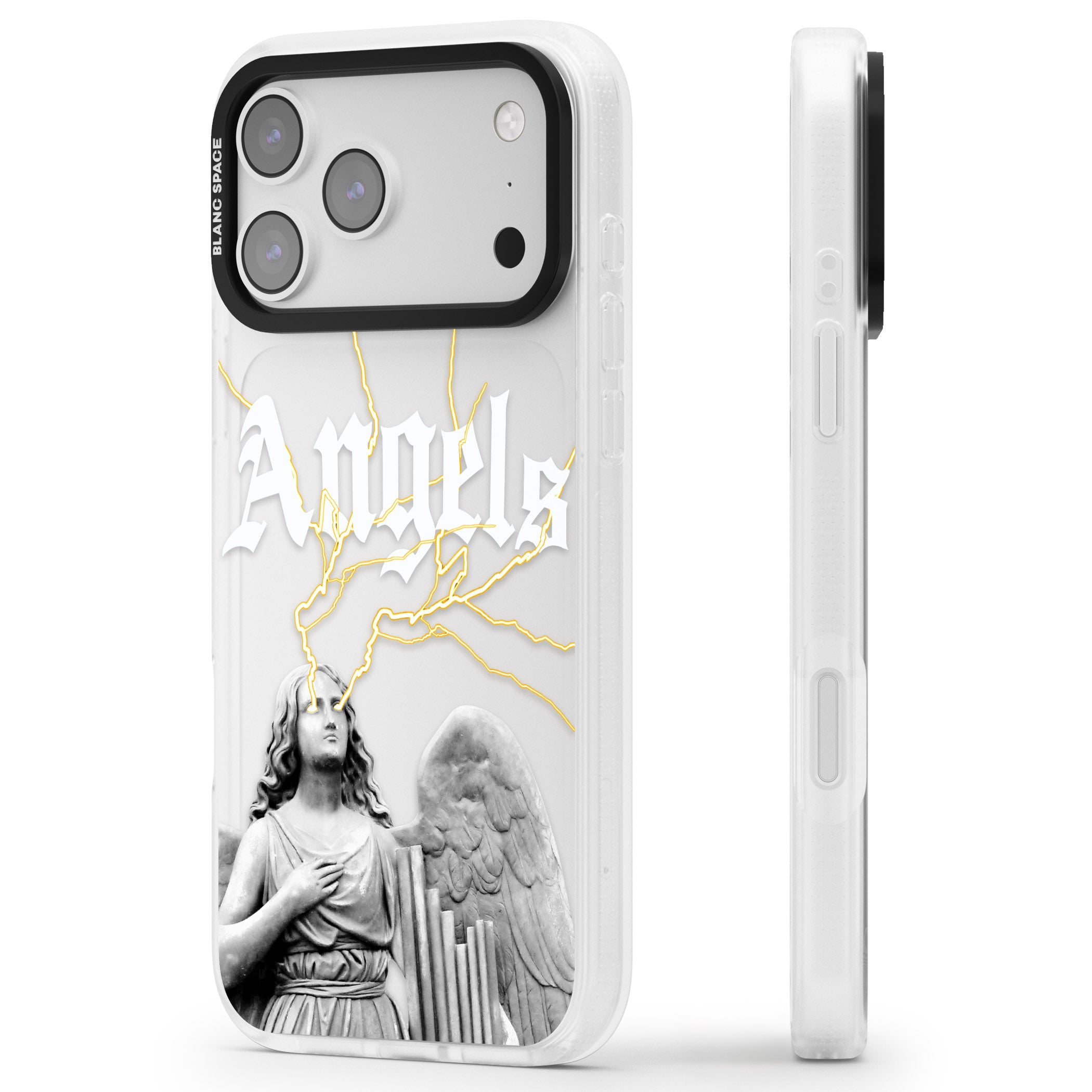 Angels iPhone 17 Pro Impact Air Clear Phone Case Side Profile