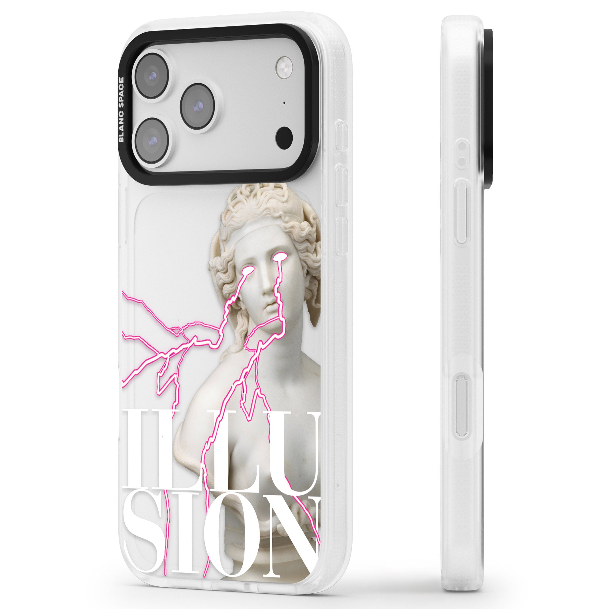 Illusion iPhone 17 Pro Impact Air Clear Phone Case Side Profile