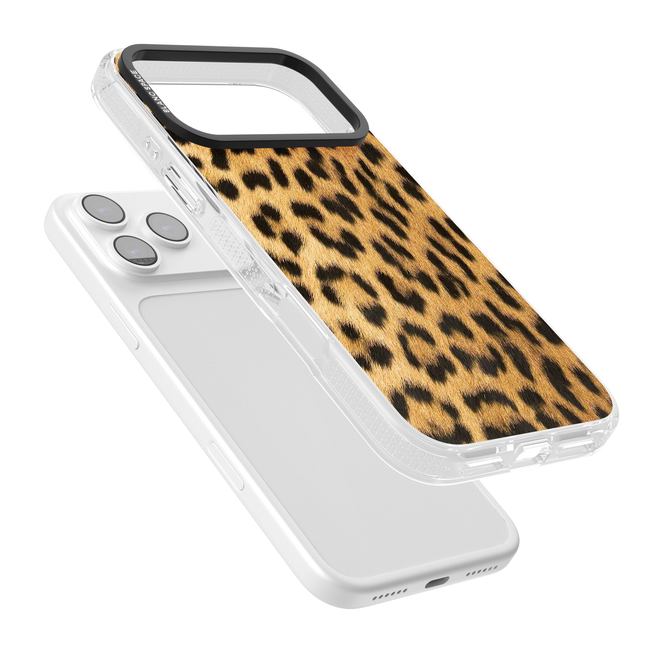 Designer Fashion Gold Leopard Print iPhone 17 Pro Impact Air Clear Phone Case Colours