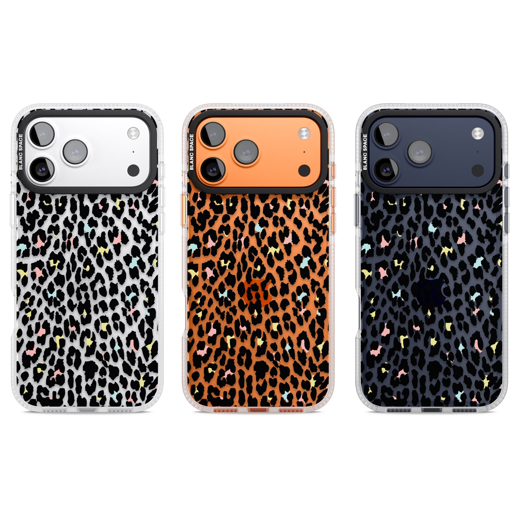 Pastel Leopard Print iPhone 17 Pro Impact Air Clear Phone Case APT Impact Protection