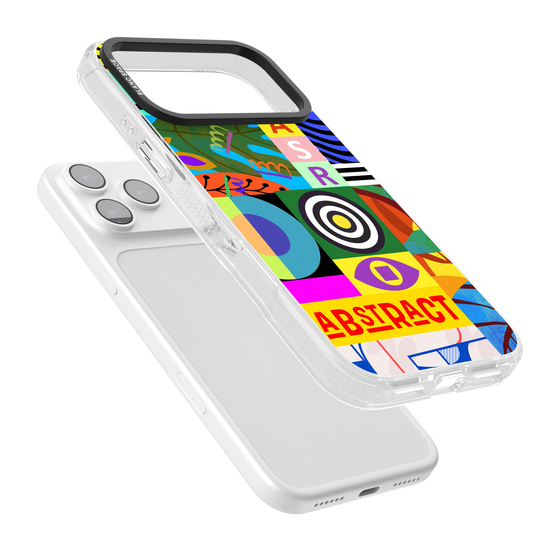 Abstract Pattern Patchwork iPhone 17 Pro Impact Air Clear Phone Case Colours