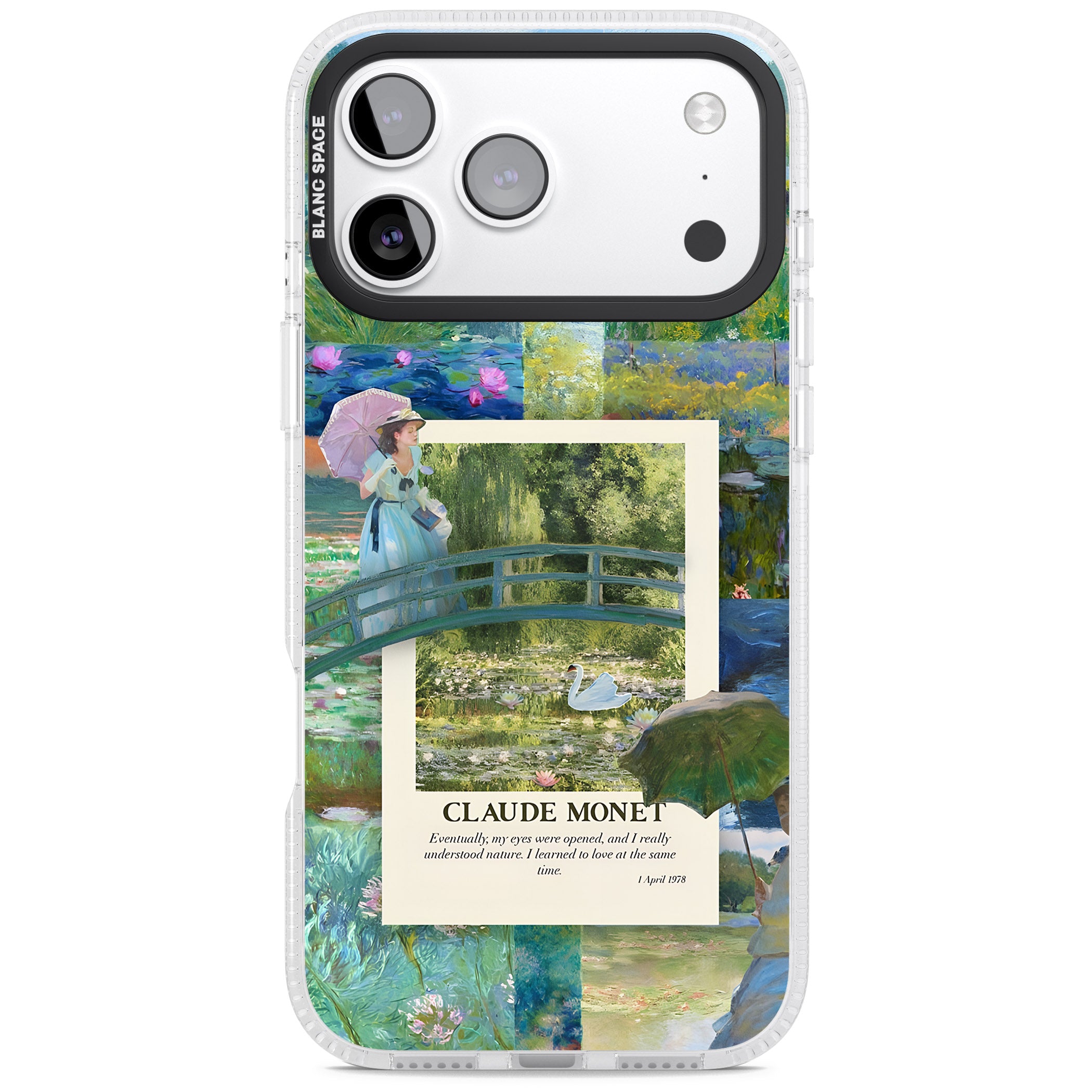 Monet Gardens iPhone 17 Pro Impact Air Clear Phone Case