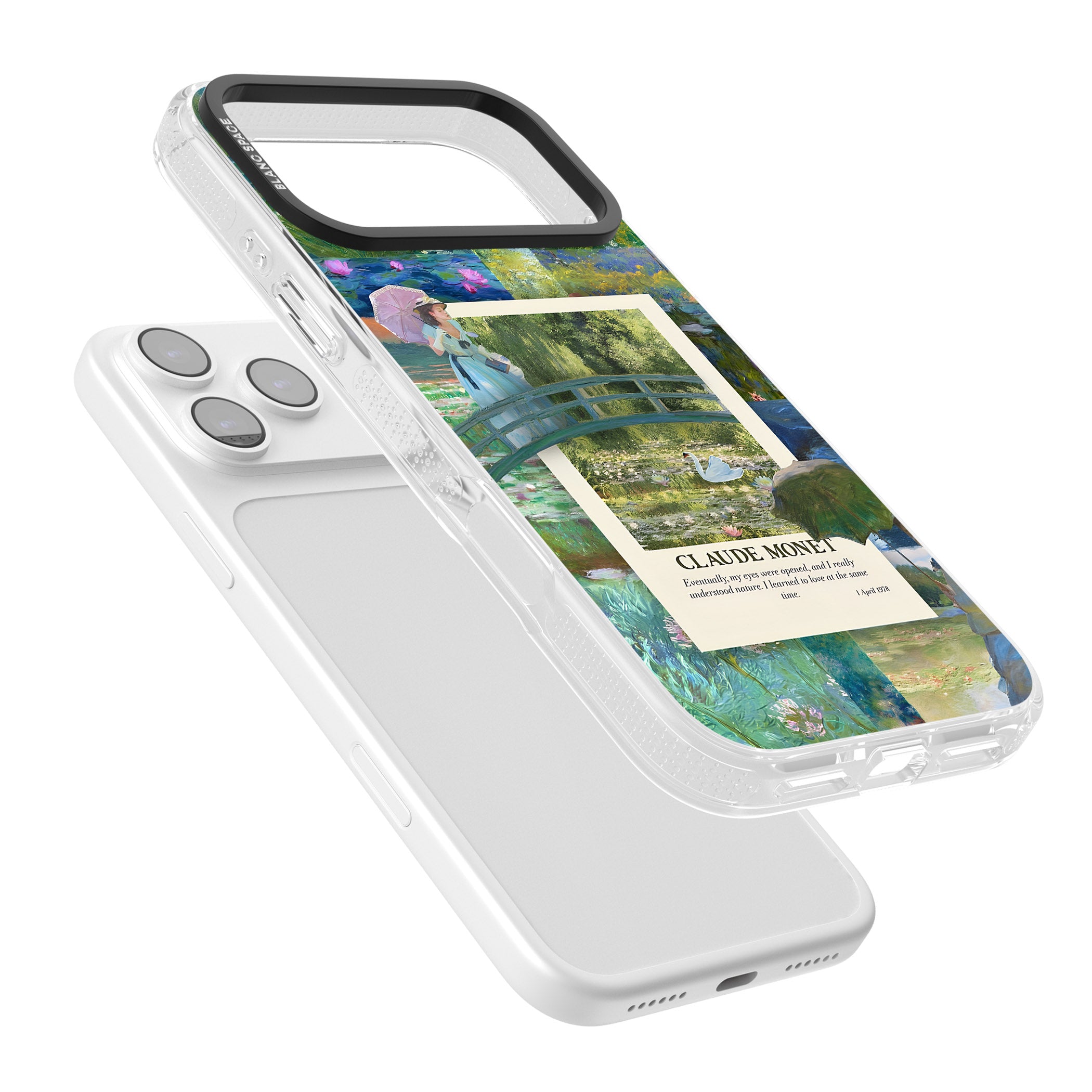 Monet Gardens iPhone 17 Pro Impact Air Clear Phone Case Colours