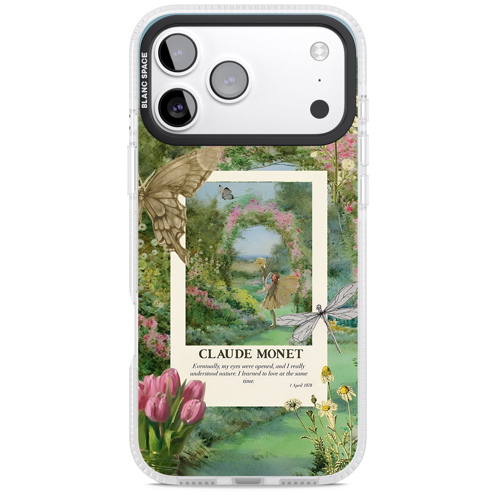 Monet Fairy Garden iPhone 17 Pro Impact Air Clear Phone Case