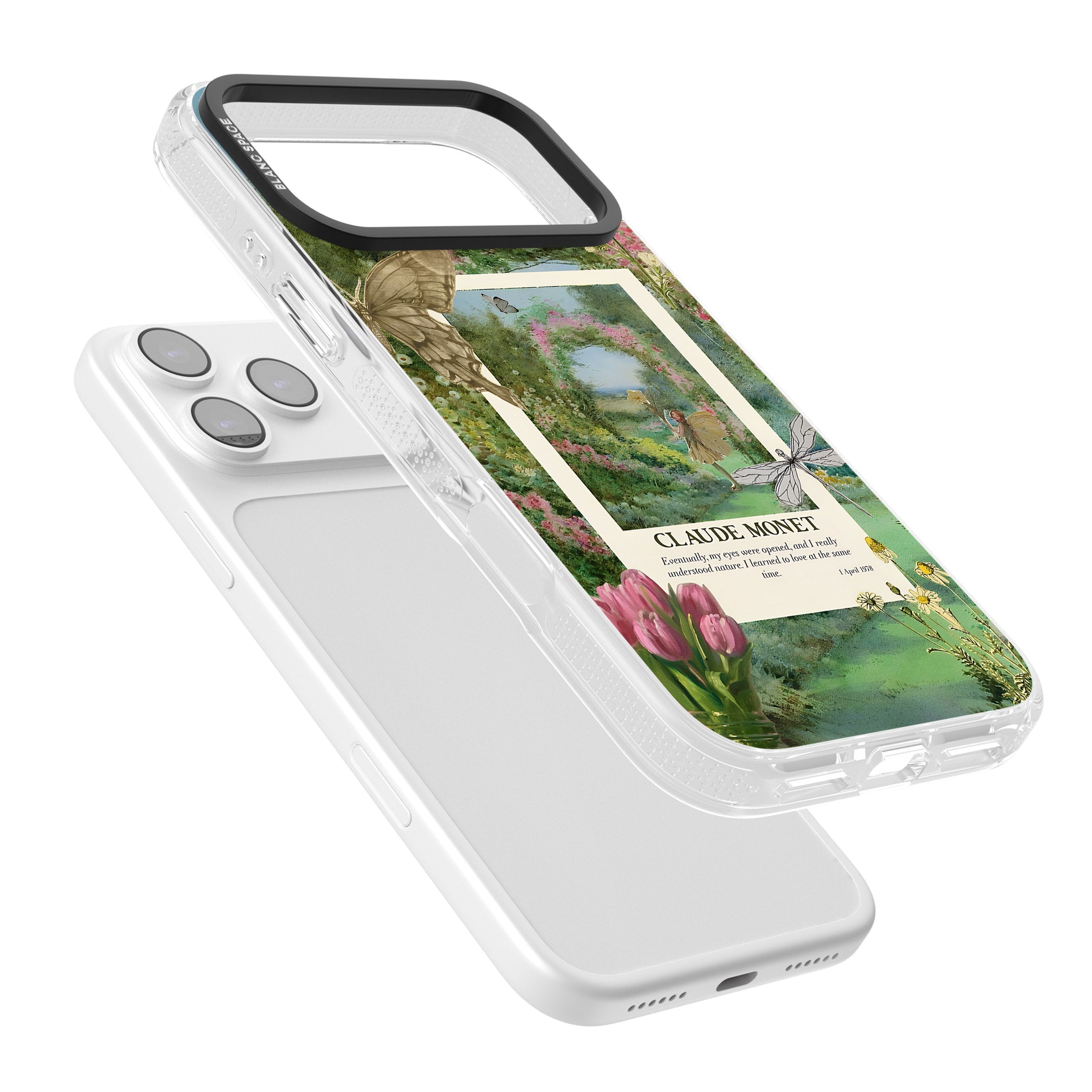 Monet Fairy Garden iPhone 17 Pro Impact Air Clear Phone Case Colours