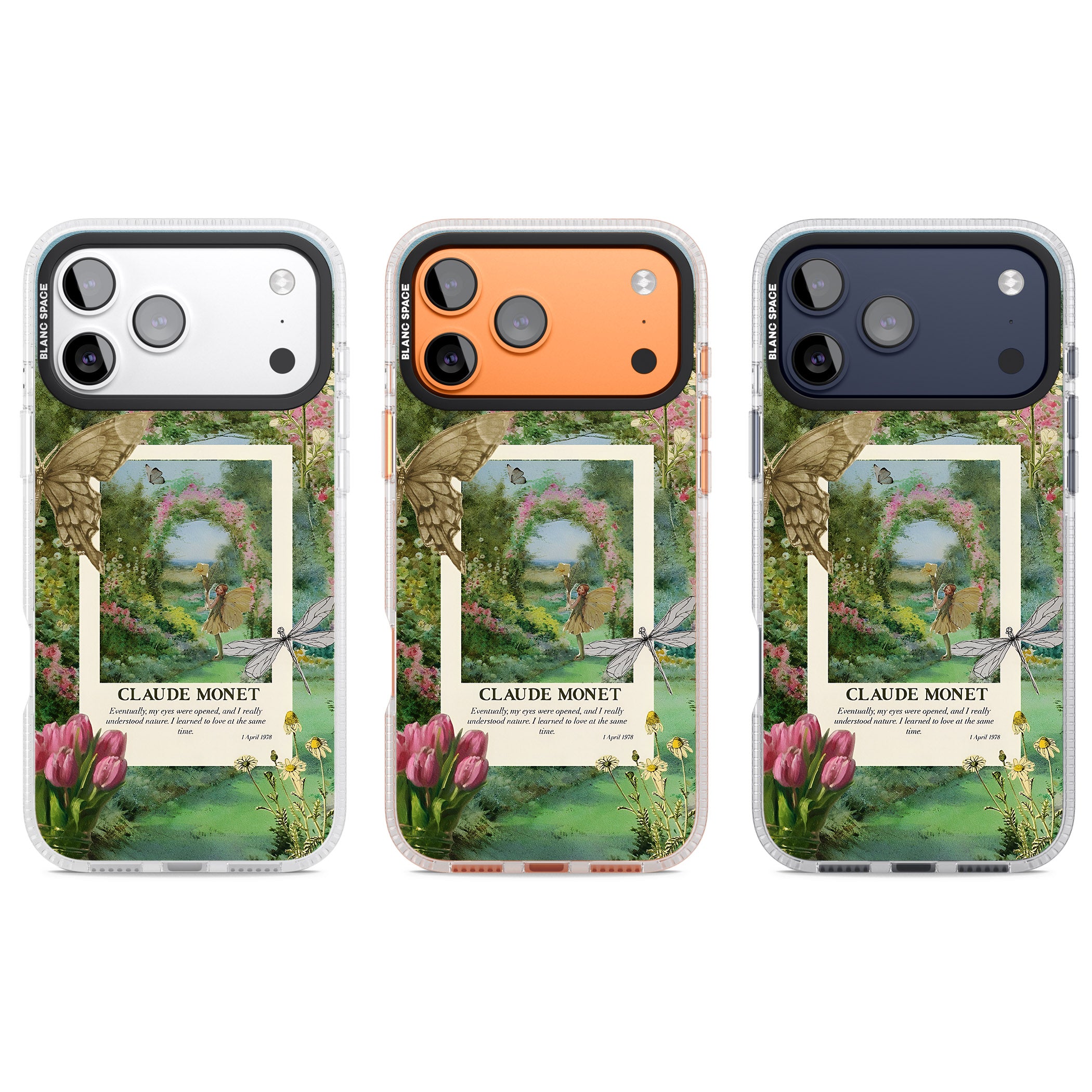 Monet Fairy Garden iPhone 17 Pro Impact Air Clear Phone Case APT Impact Protection