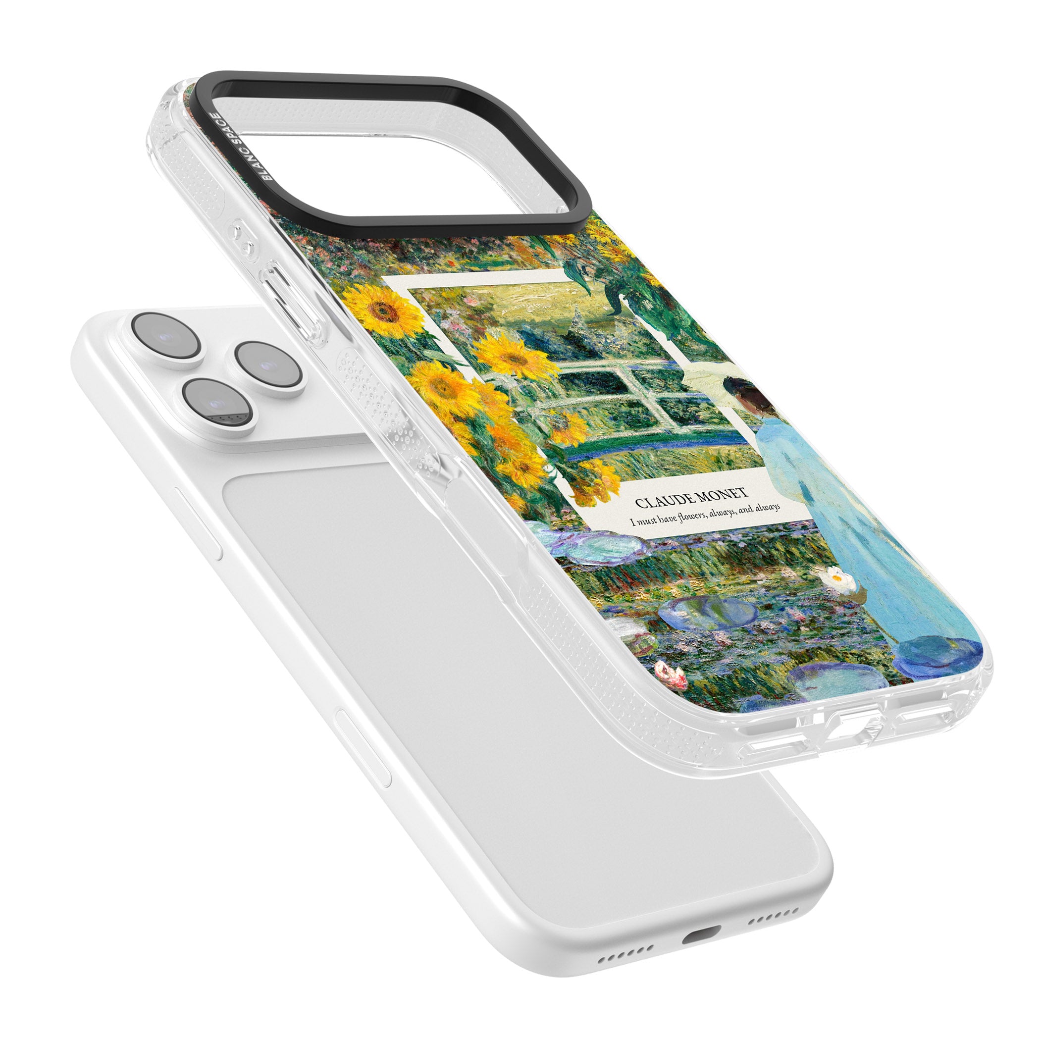 Monet Garden Bridge iPhone 17 Pro Impact Air Clear Phone Case Colours