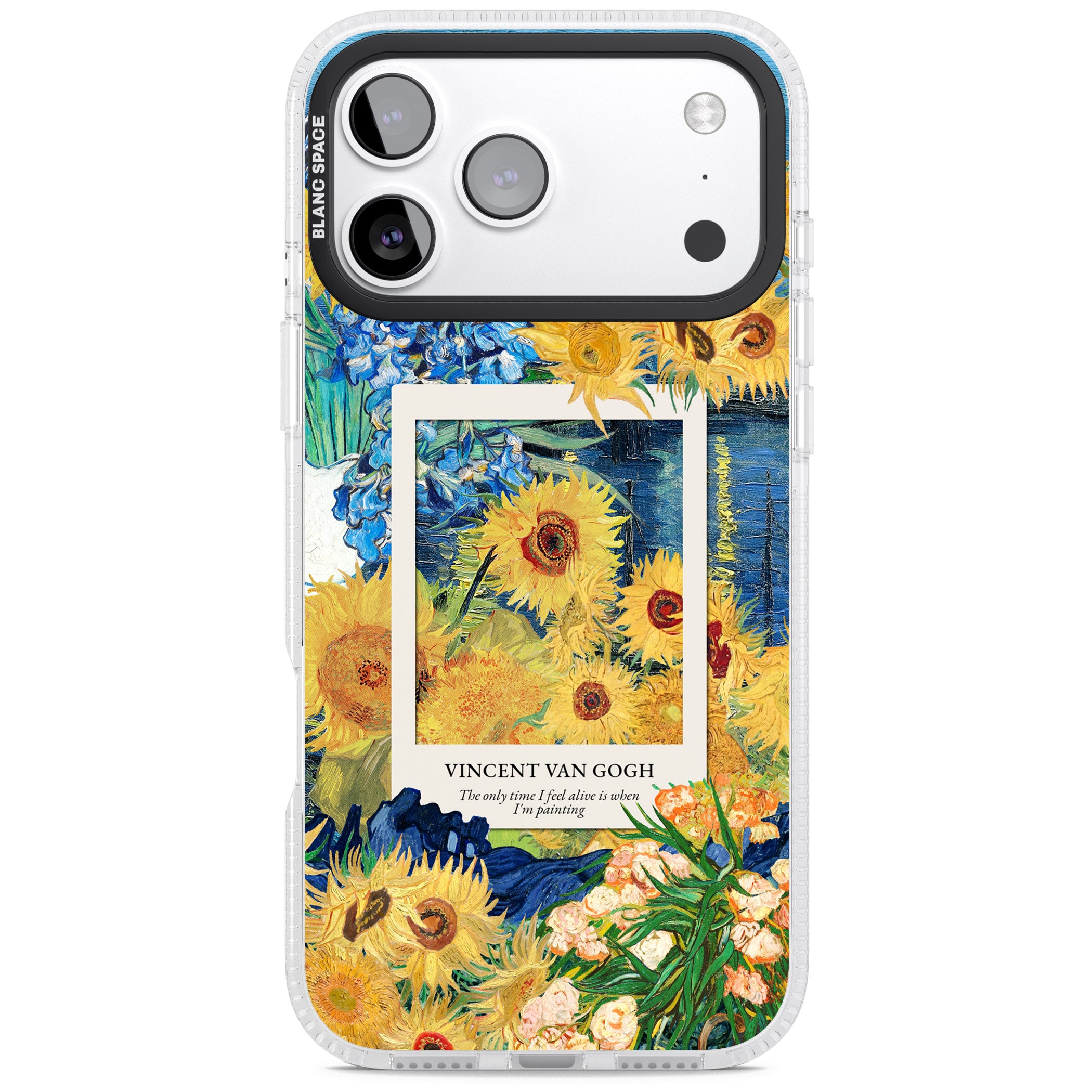 Van Gogh Sunflowers iPhone 17 Pro Impact Air Clear Phone Case