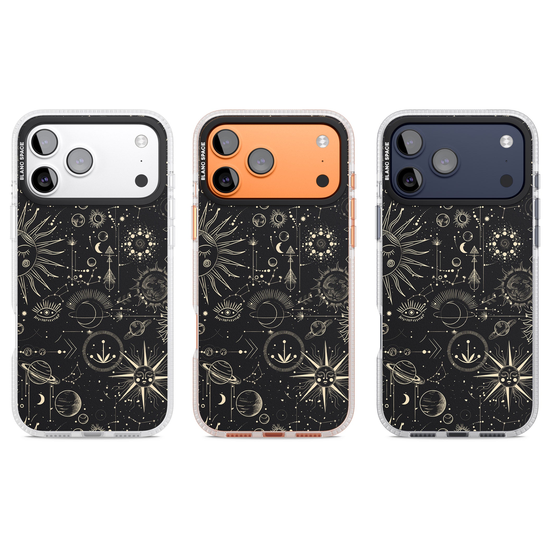 Cosmic Suns And Planets iPhone 17 Pro Impact Air Clear Phone Case APT Impact Protection