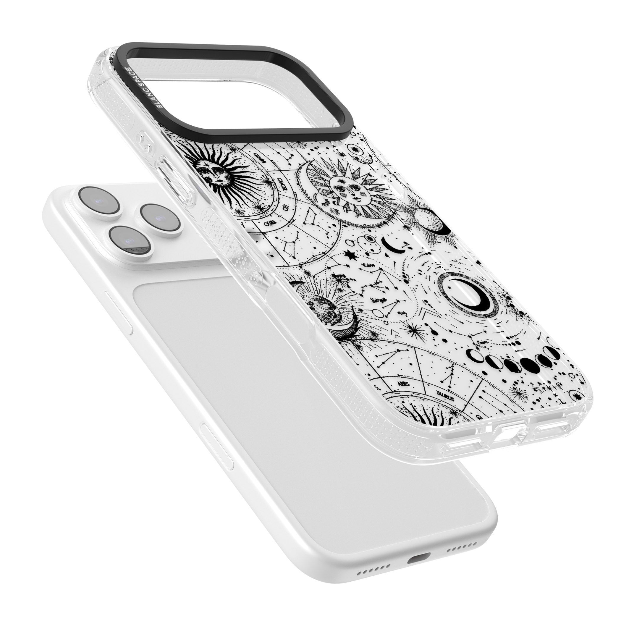 Celestial Zodiac iPhone 17 Pro Impact Air Clear Phone Case Colours