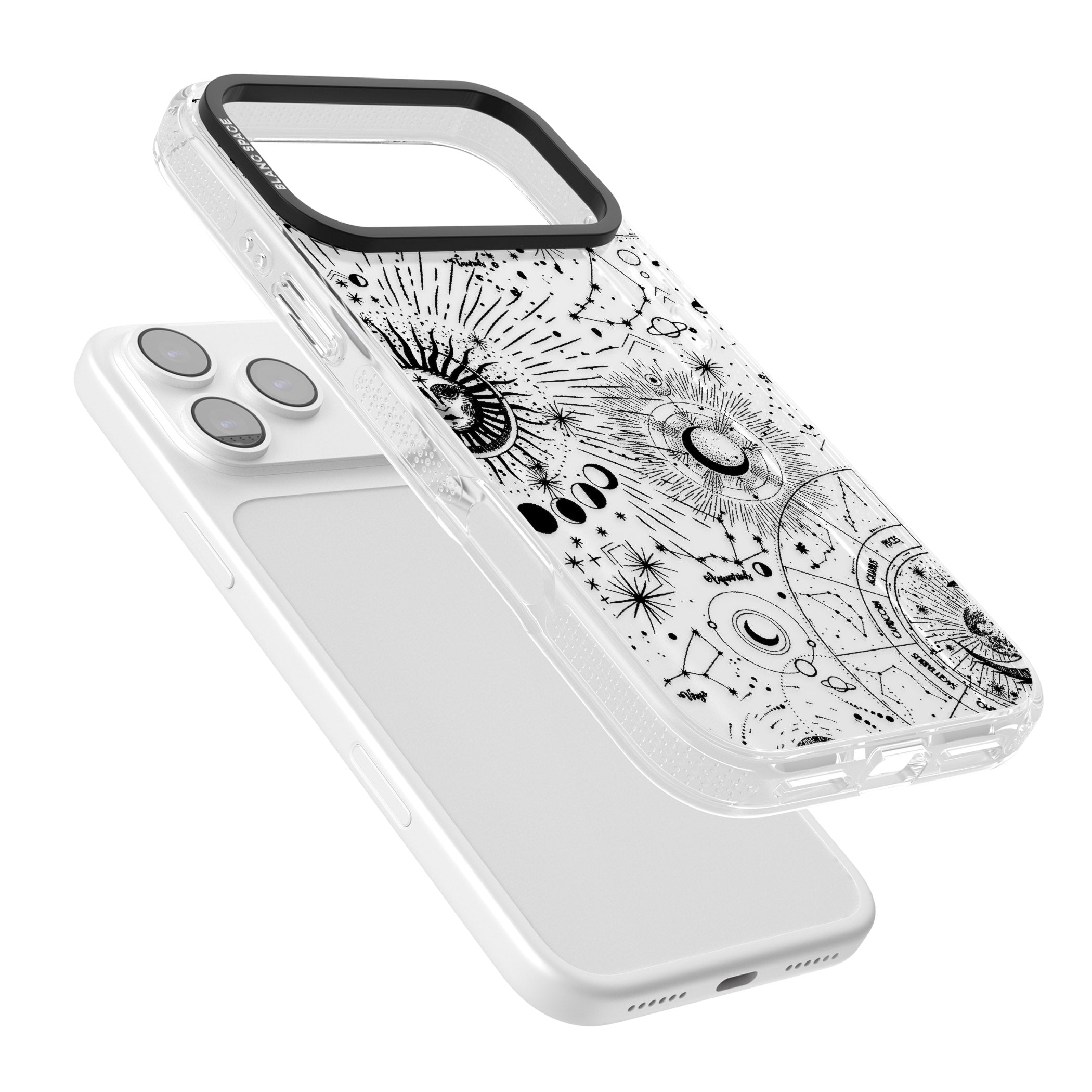 Celestial Chart iPhone 17 Pro Impact Air Clear Phone Case Colours