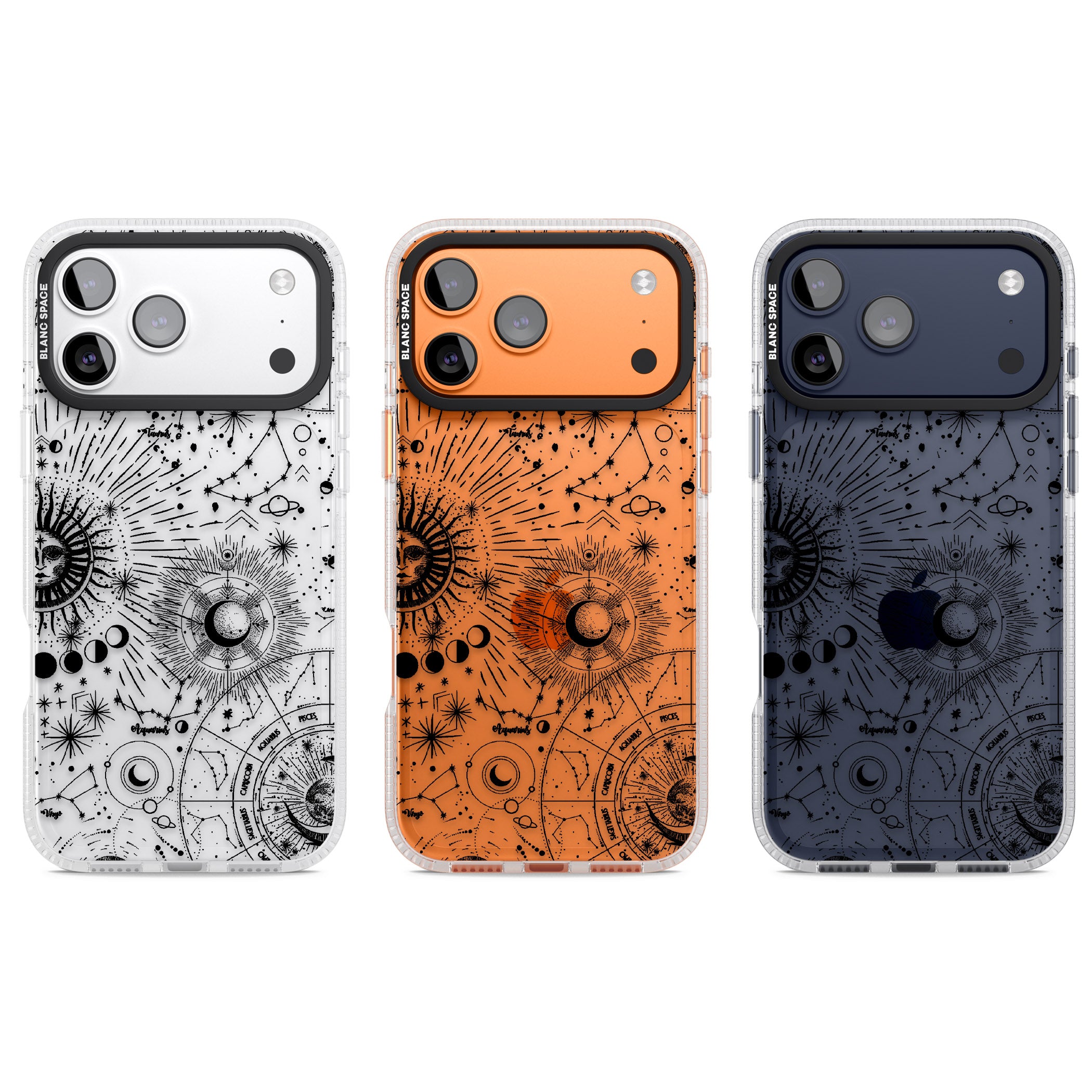 Celestial Chart iPhone 17 Pro Impact Air Clear Phone Case APT Impact Protection