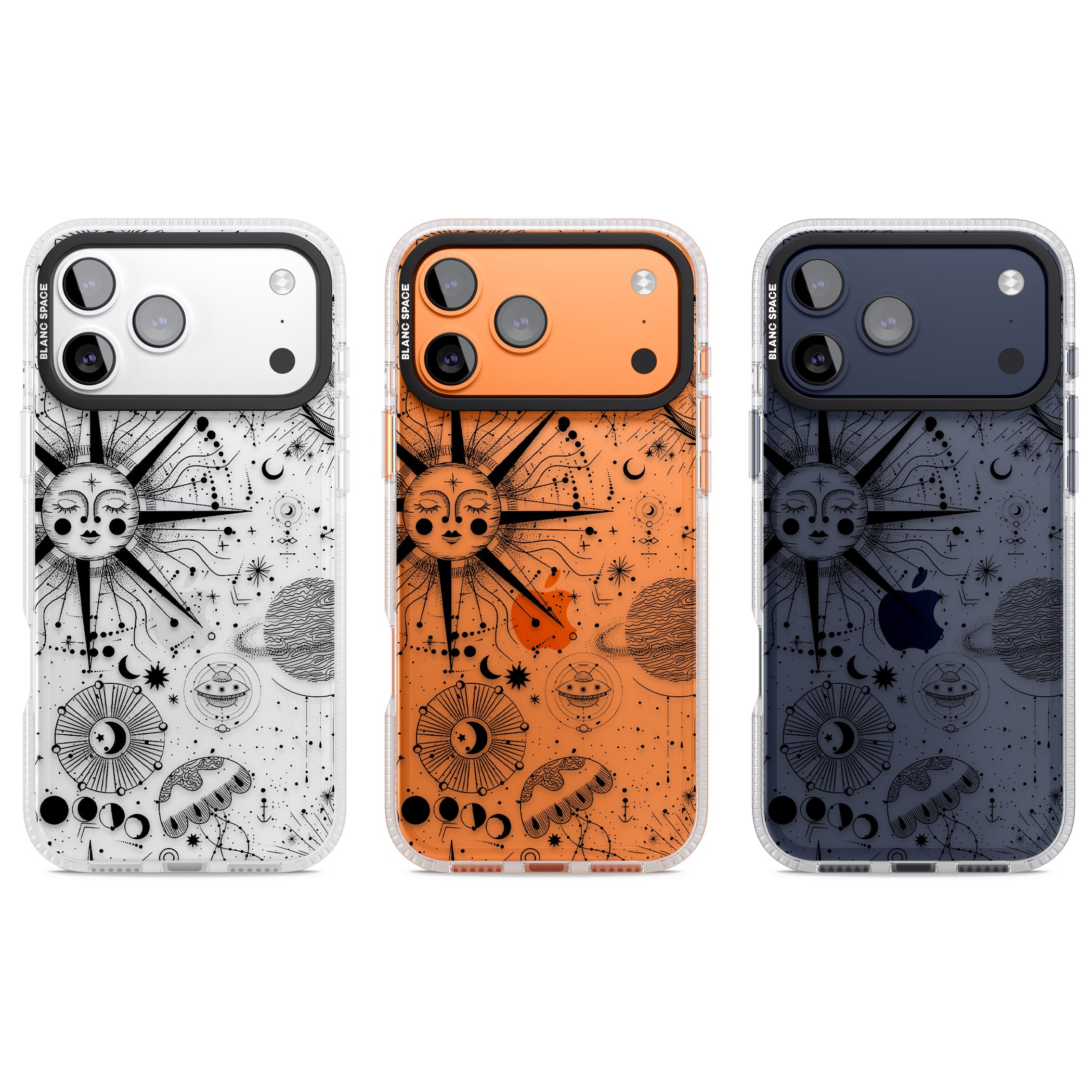 Cosmic Sun Zodiac iPhone 17 Pro Impact Air Clear Phone Case APT Impact Protection