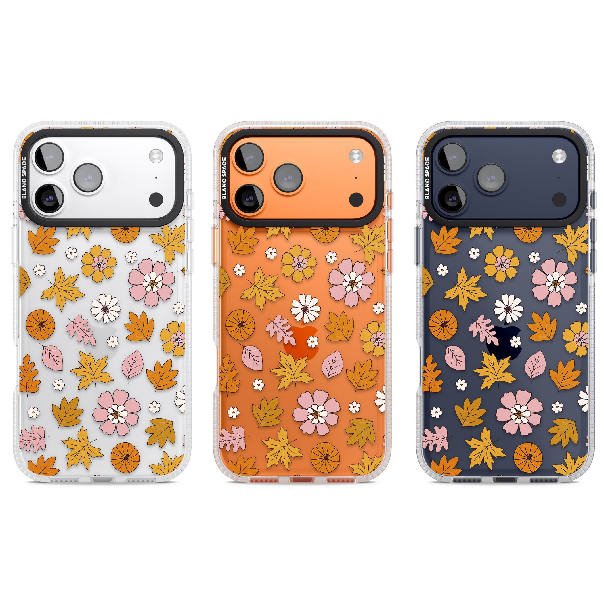 Autumn Leaves And Flowers iPhone 17 Pro Impact Air Clear Phone Case APT Impact Protection