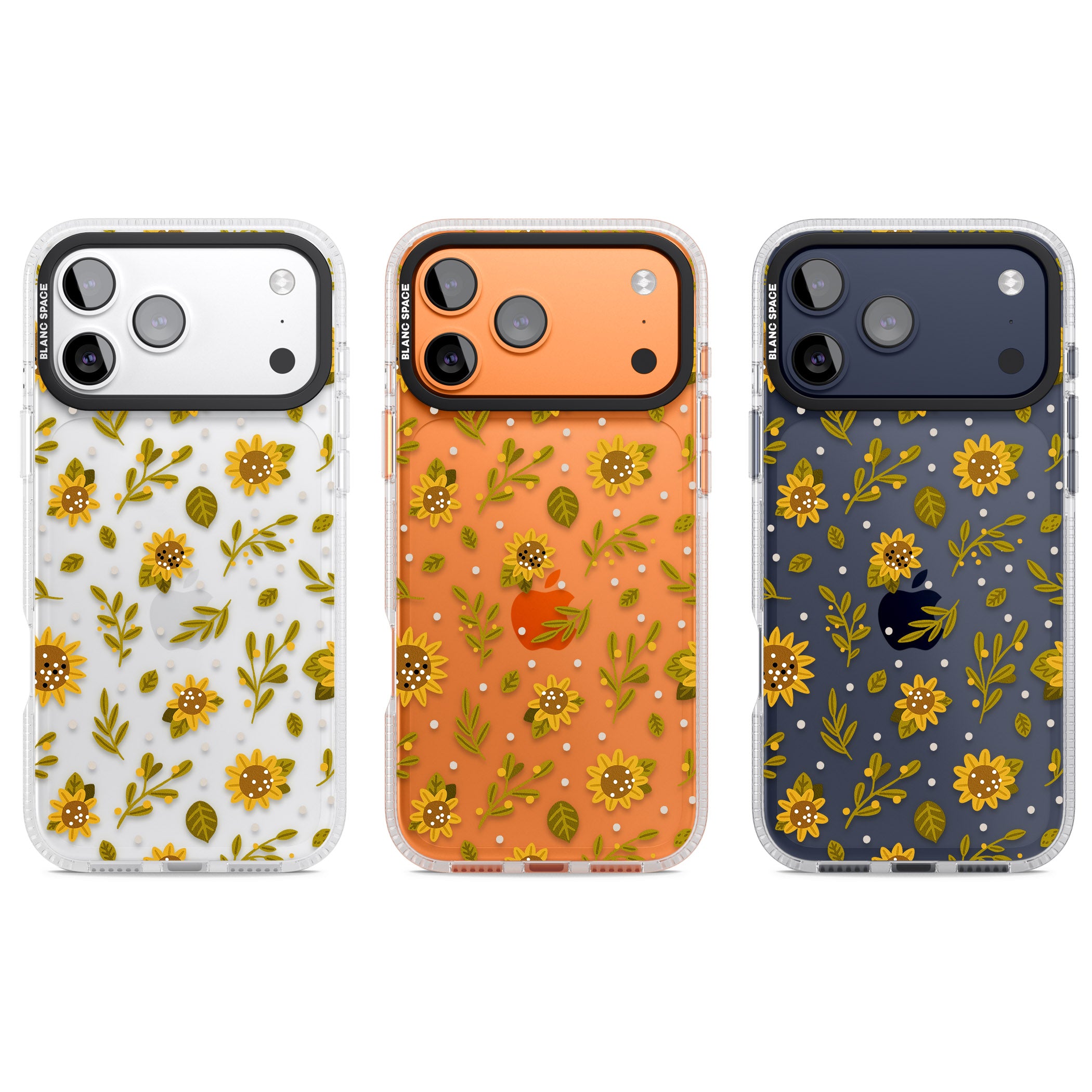 Bees & Sunflowers iPhone 17 Pro Impact Air Clear Phone Case APT Impact Protection