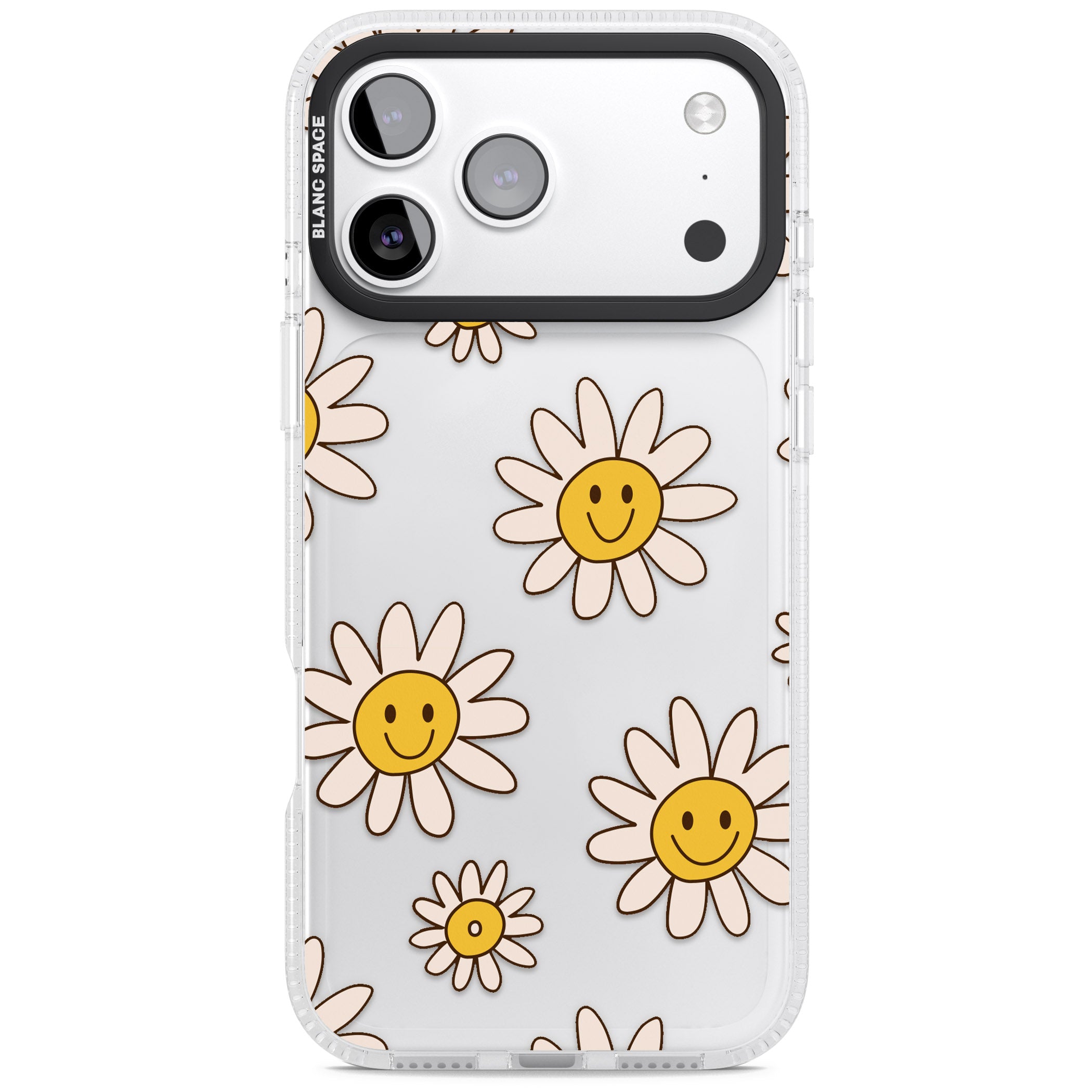 Daisy Faces iPhone 17 Pro Impact Air Clear Phone Case