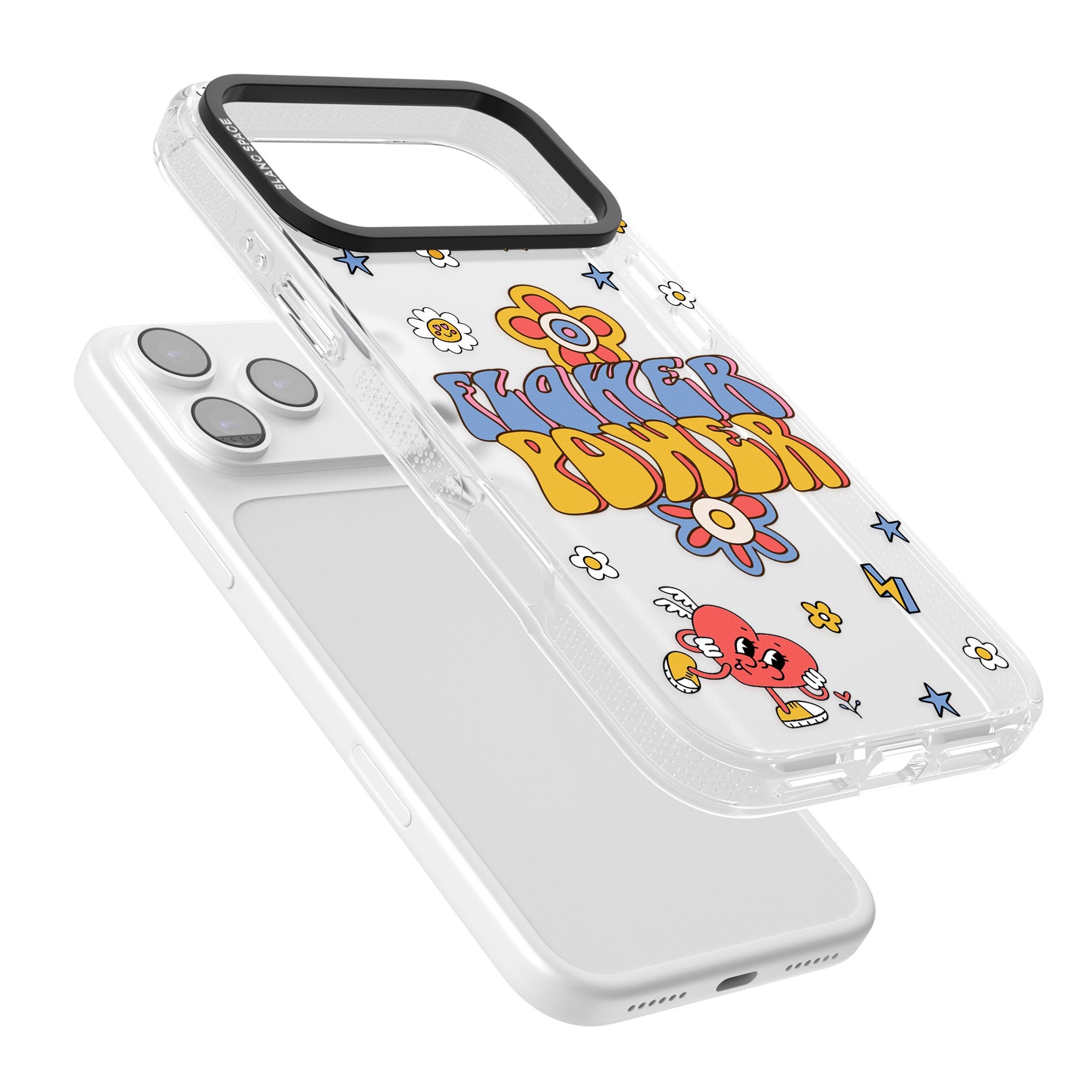 Flower Power iPhone 17 Pro Impact Air Clear Phone Case Colours