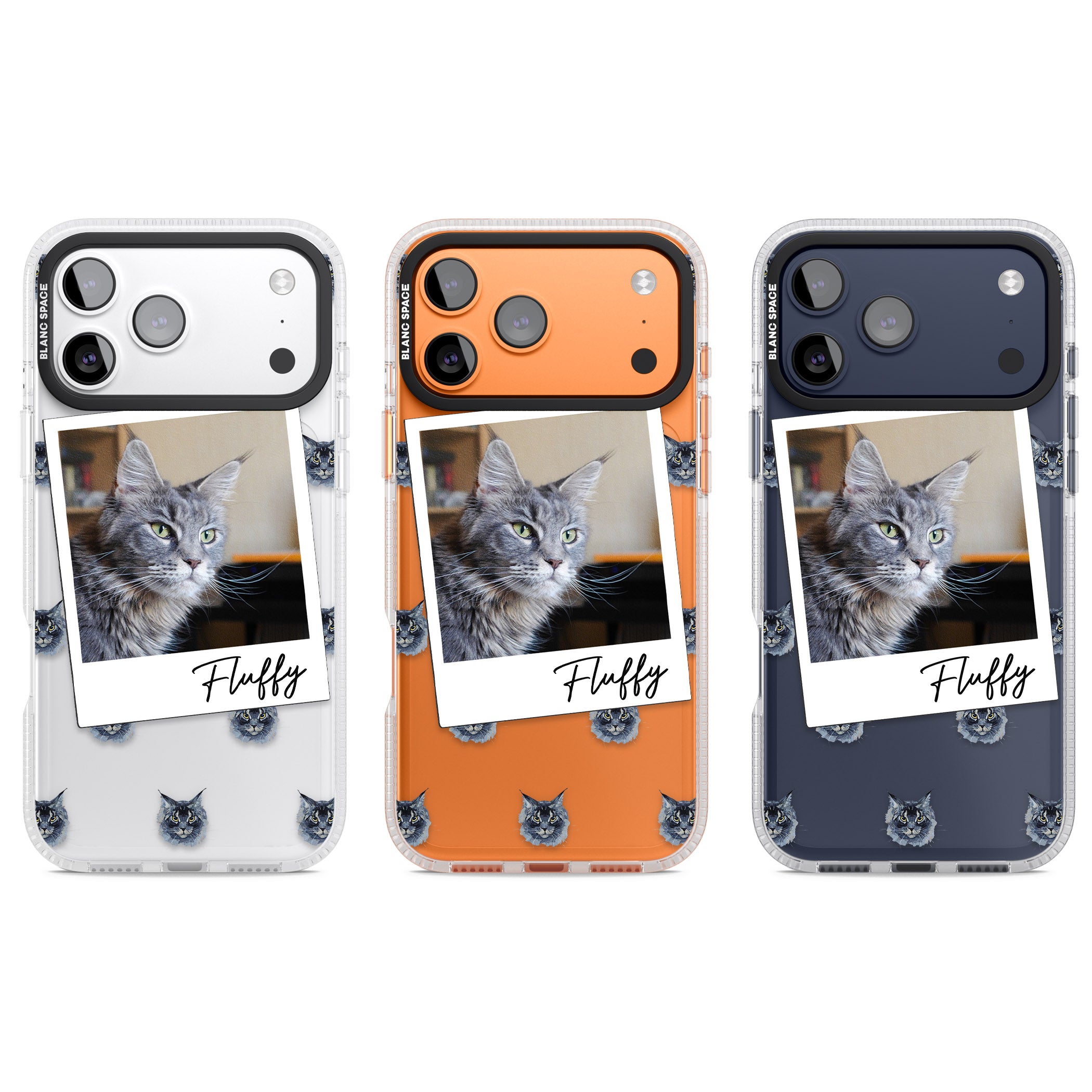 Personalised Maine Coon Photo iPhone 17 Pro Impact Air Clear Phone Case APT Impact Protection