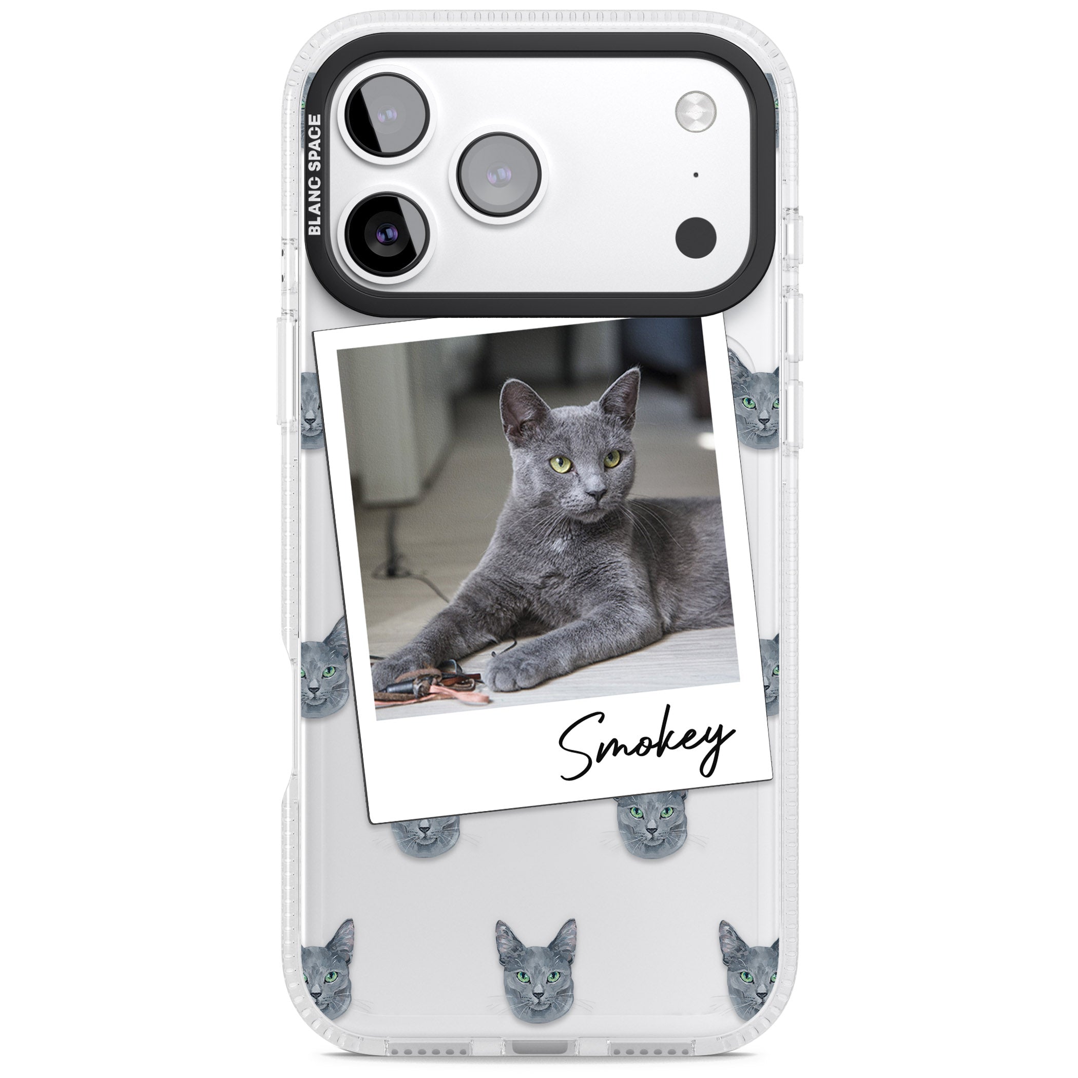 Personalised Korat Cat Photo iPhone 17 Pro Impact Air Clear Phone Case