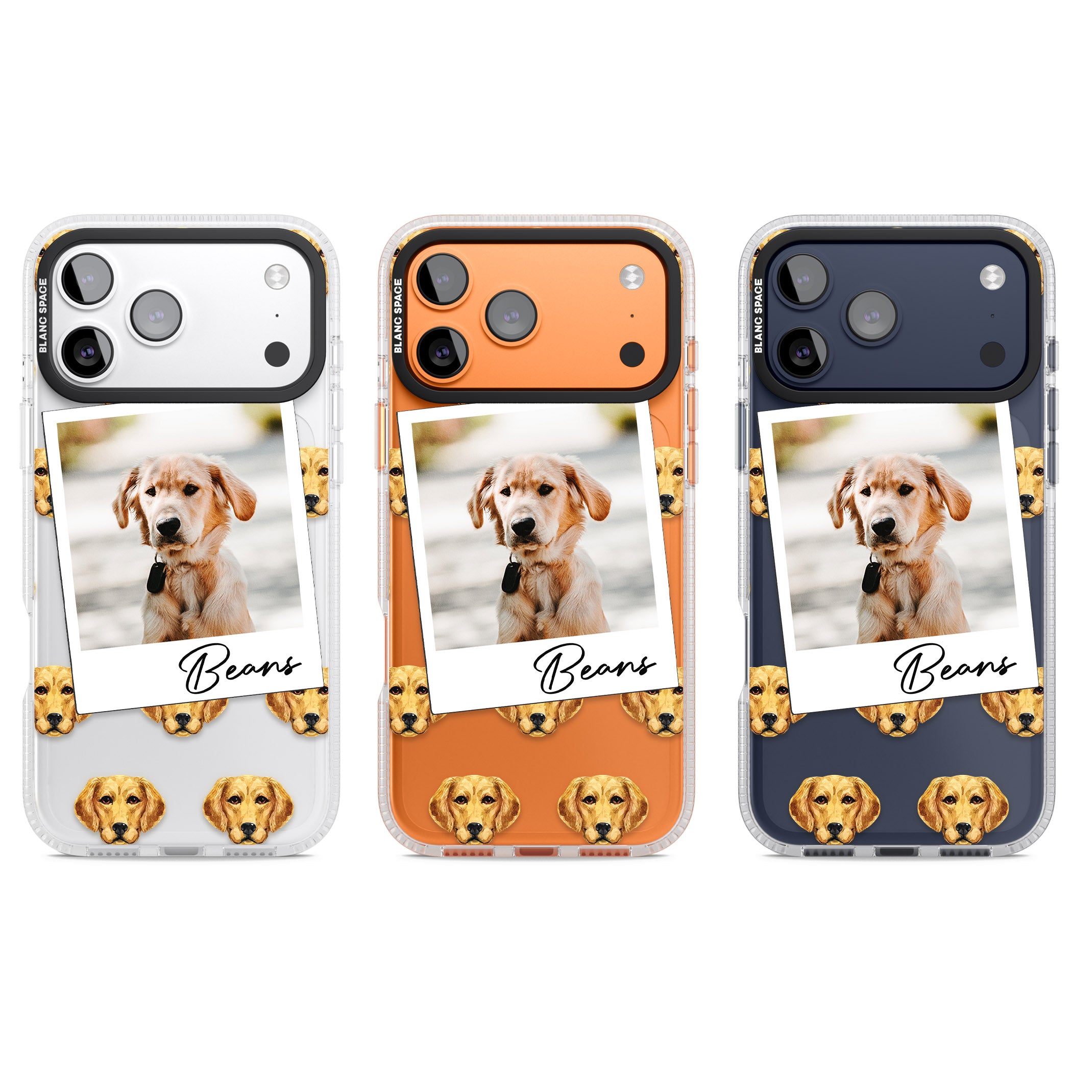 Personalised Labrador Instant Camera Photo iPhone 17 Pro Impact Air Clear Phone Case APT Impact Protection