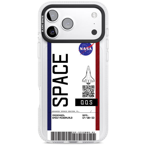 Personalised Nasa Boarding Pass (Light)