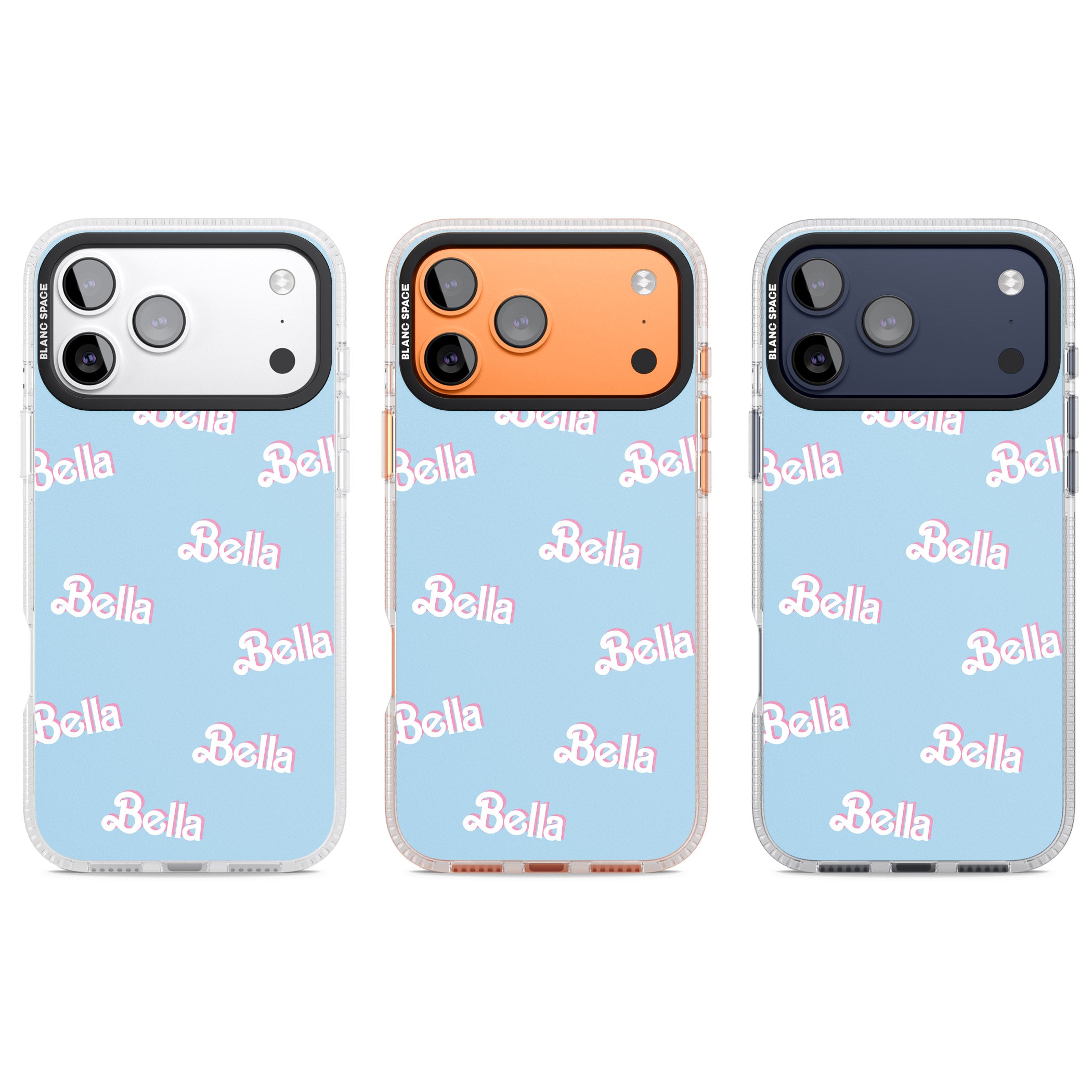 Personalised Cute Name Pattern iPhone 17 Pro Impact Air Clear Phone Case APT Impact Protection