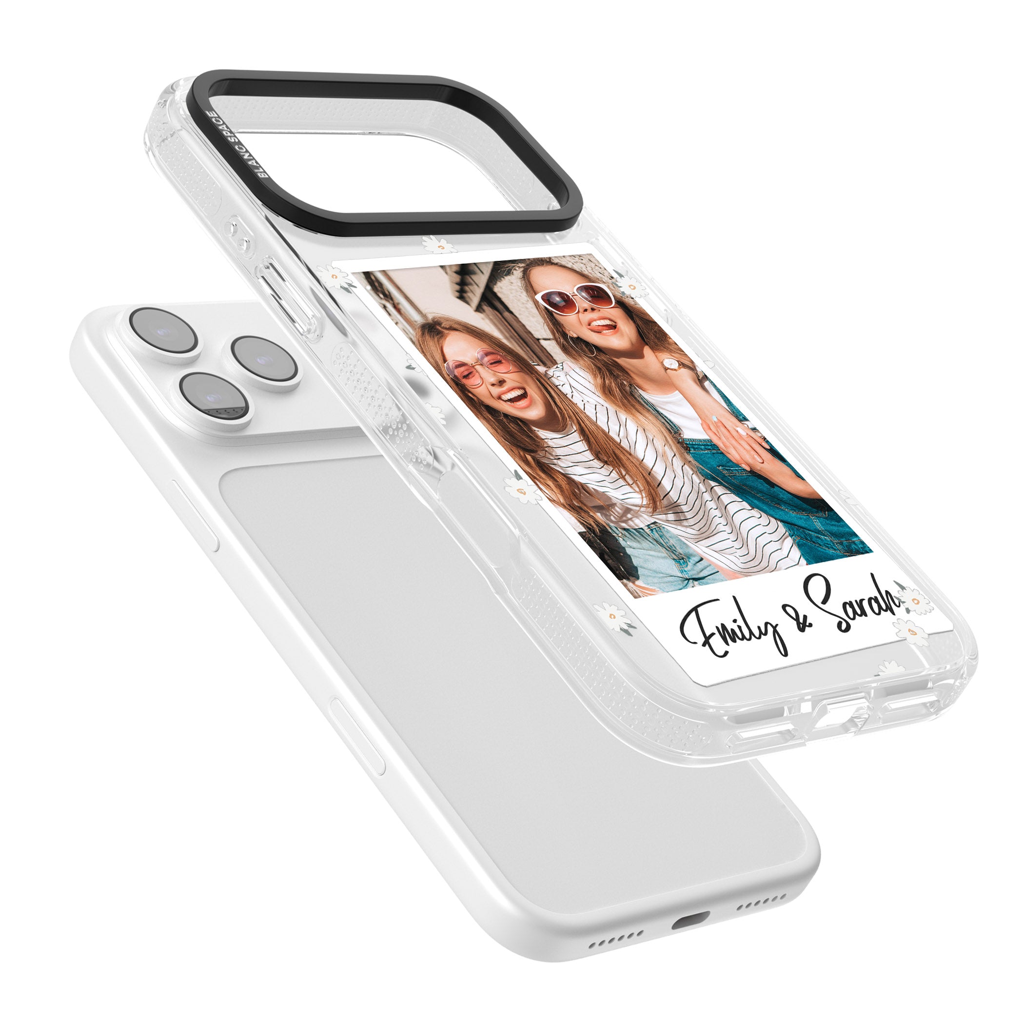 Personalised Daisy Instant Photo iPhone 17 Pro Impact Air Clear Phone Case Colours