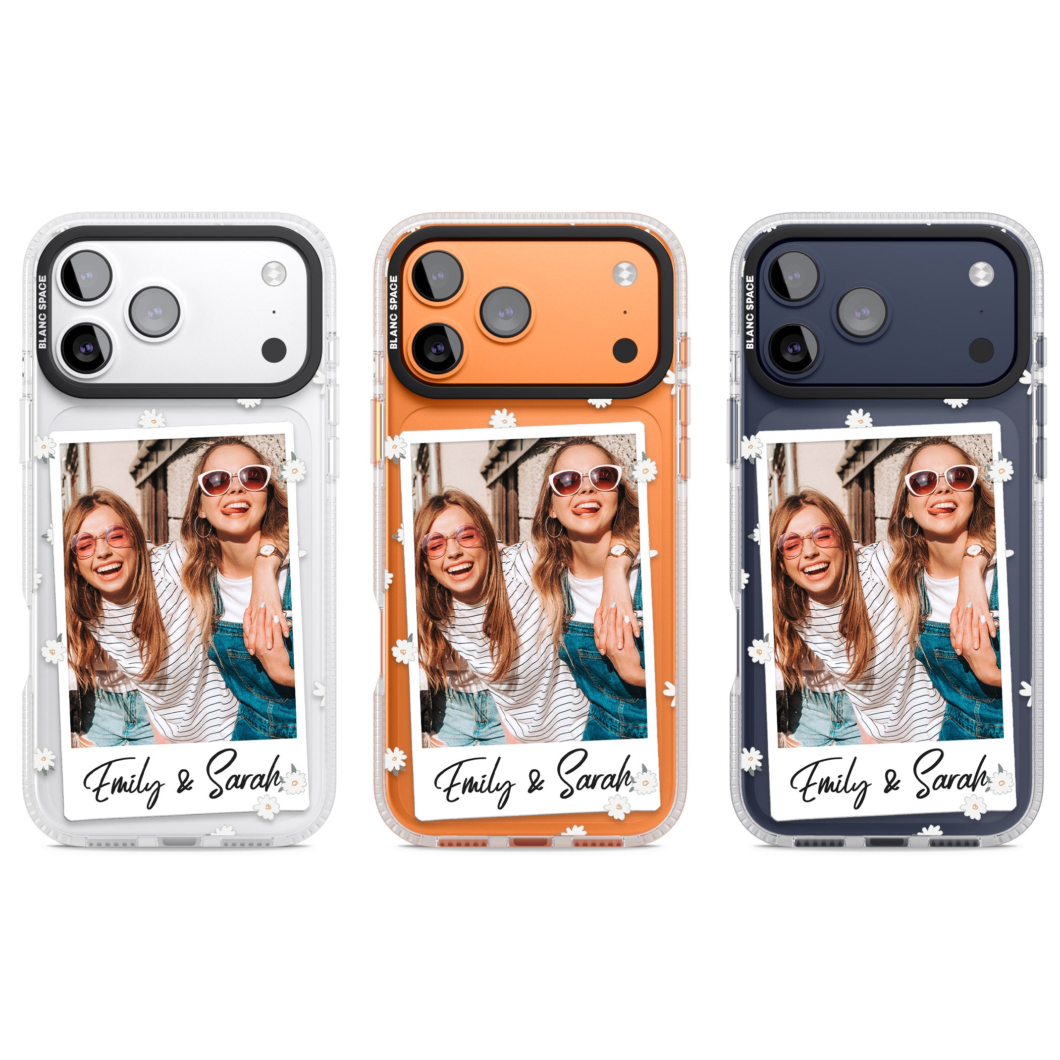 Personalised Daisy Instant Photo iPhone 17 Pro Impact Air Clear Phone Case APT Impact Protection