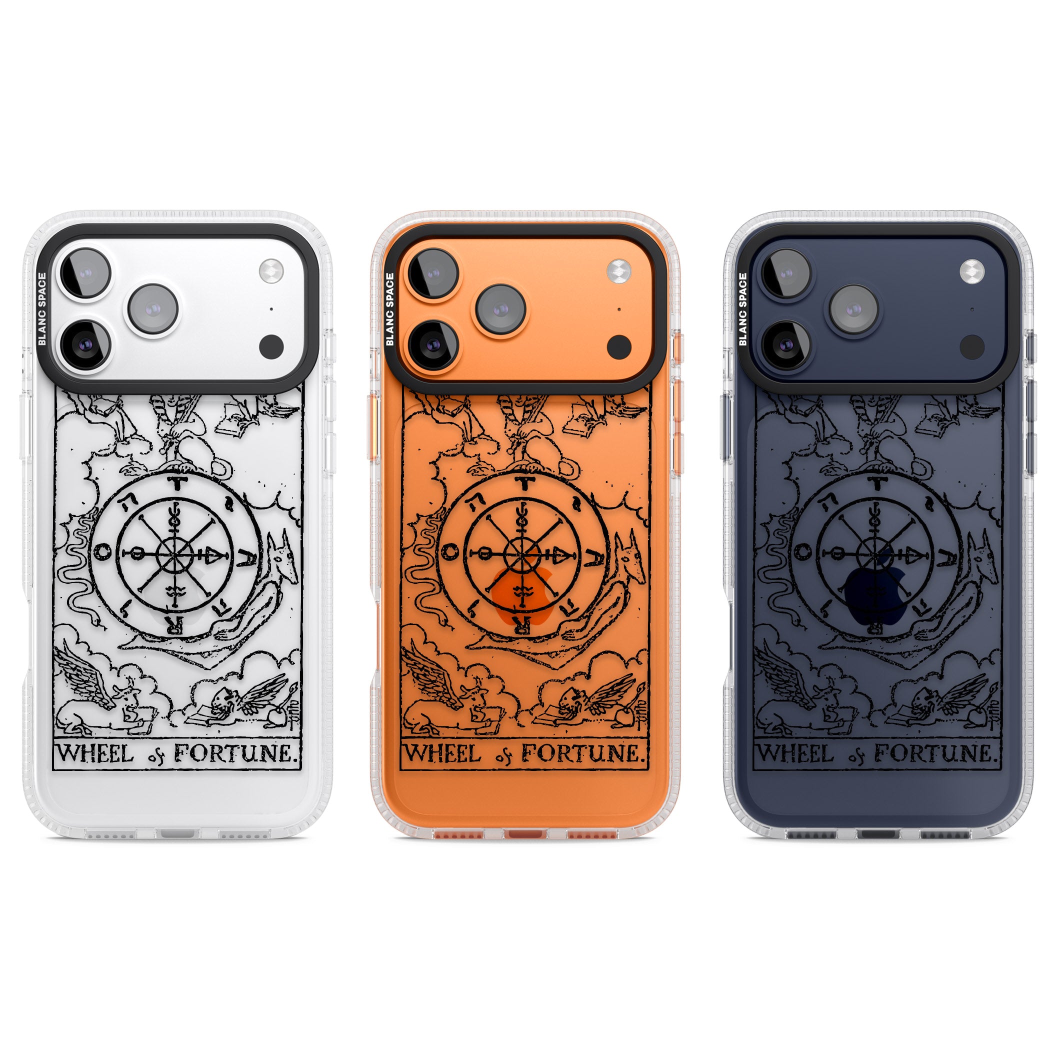 Personalised Wheel Of Fortune Tarot Transparent iPhone 17 Pro Impact Air Clear Phone Case APT Impact Protection