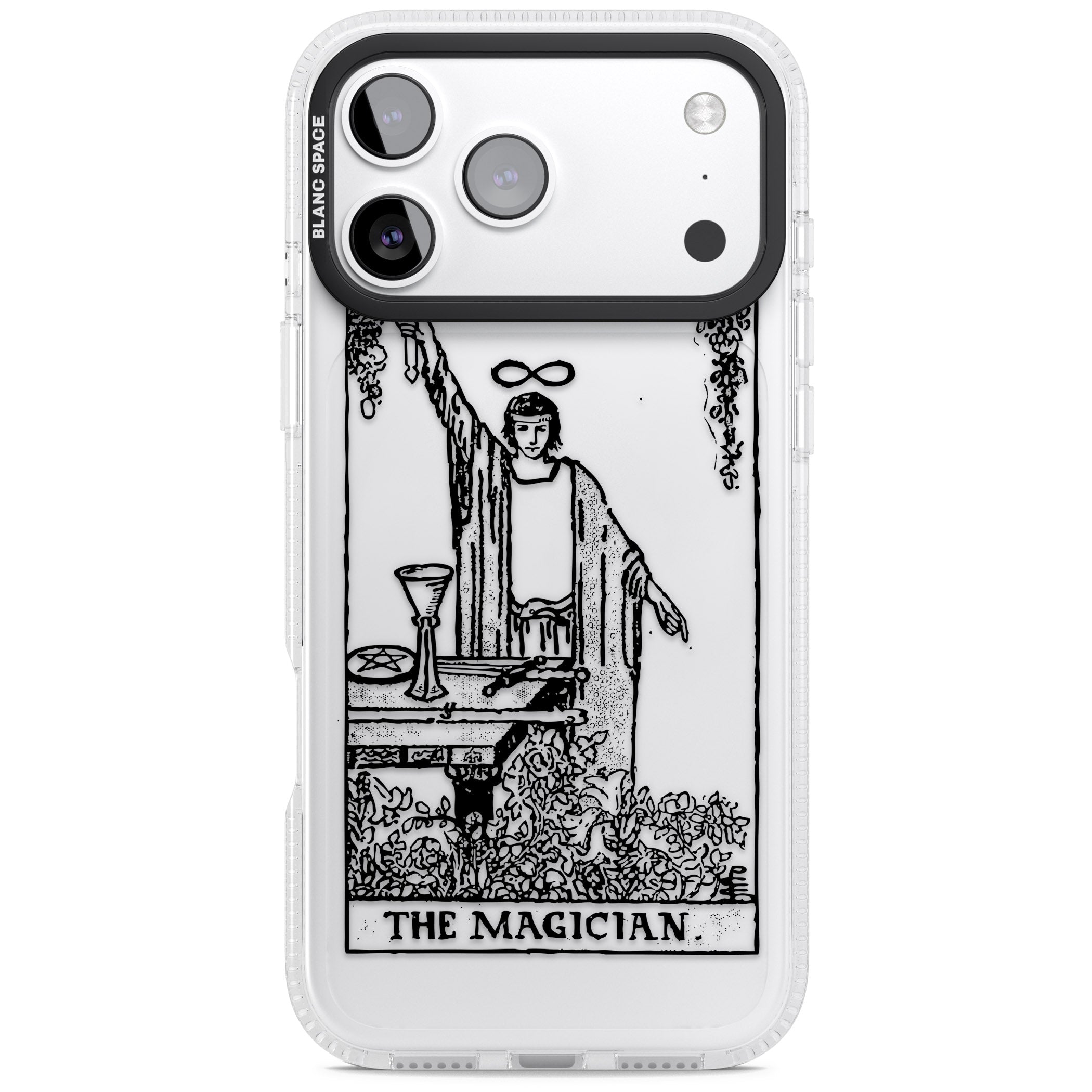 Personalised The Magician Tarot Transparent iPhone 17 Pro Impact Air Clear Phone Case