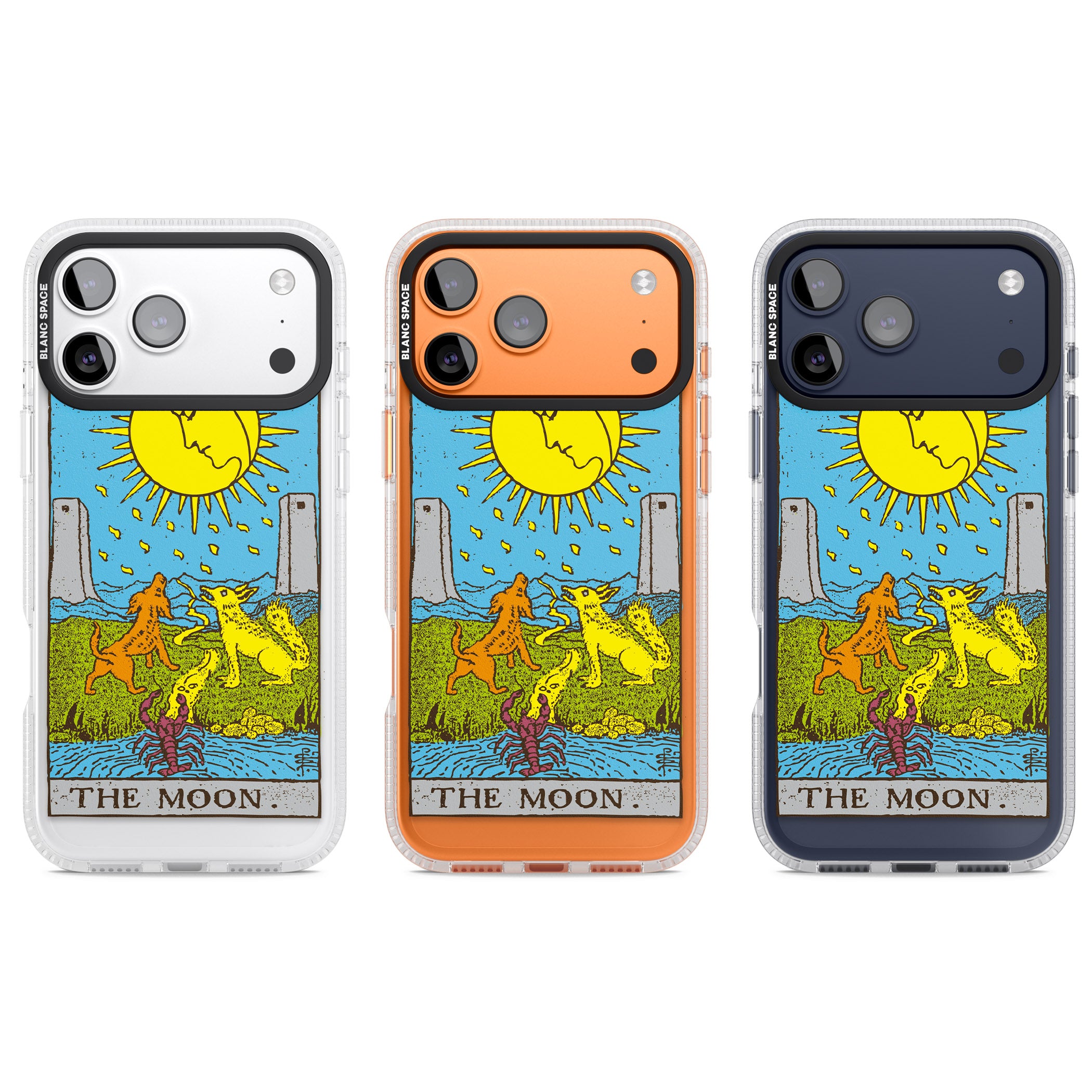 Personalised The Moon Tarot Card (Color) iPhone 17 Pro Impact Air Clear Phone Case APT Impact Protection