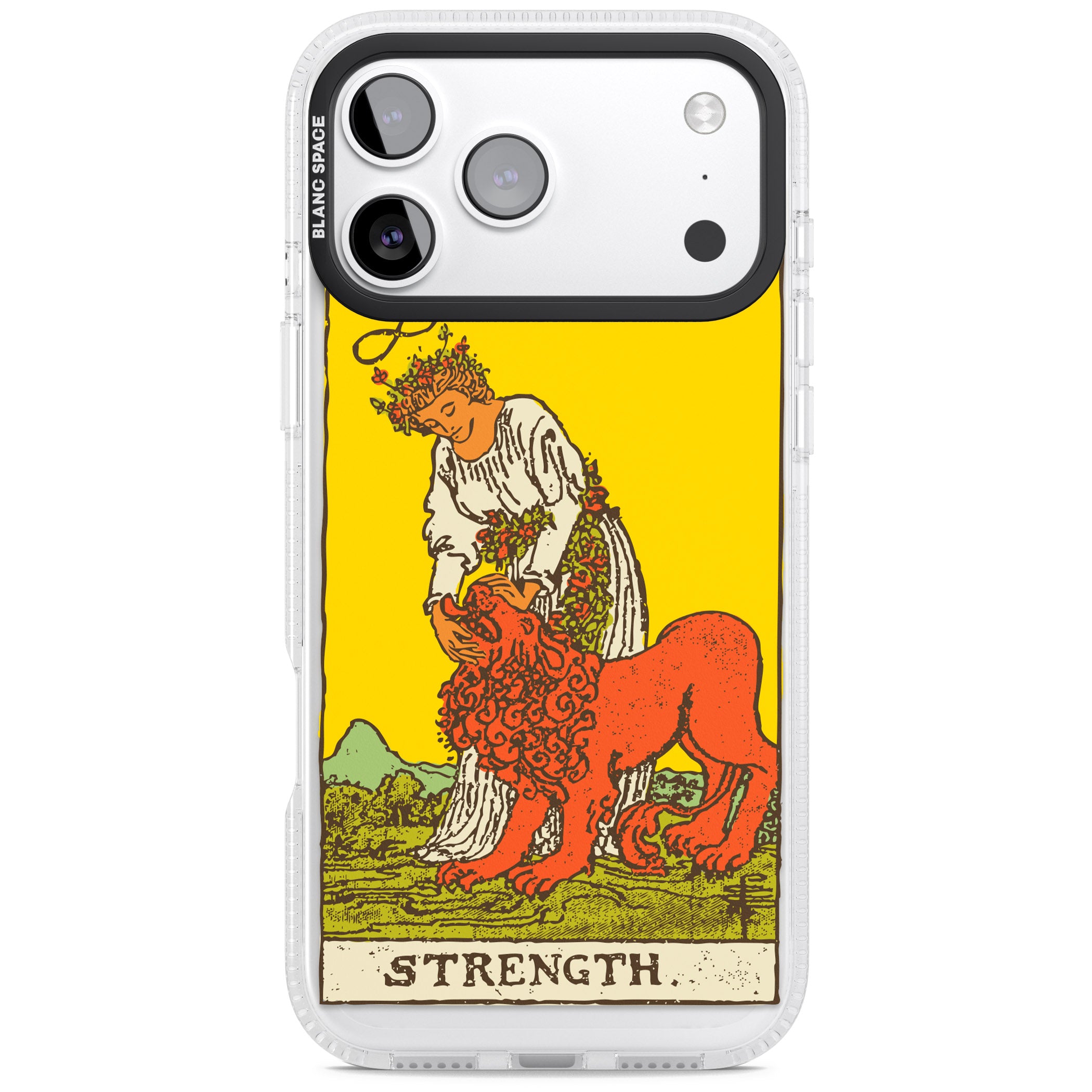 Personalised Strength Tarot Card (Color) iPhone 17 Pro Impact Air Clear Phone Case