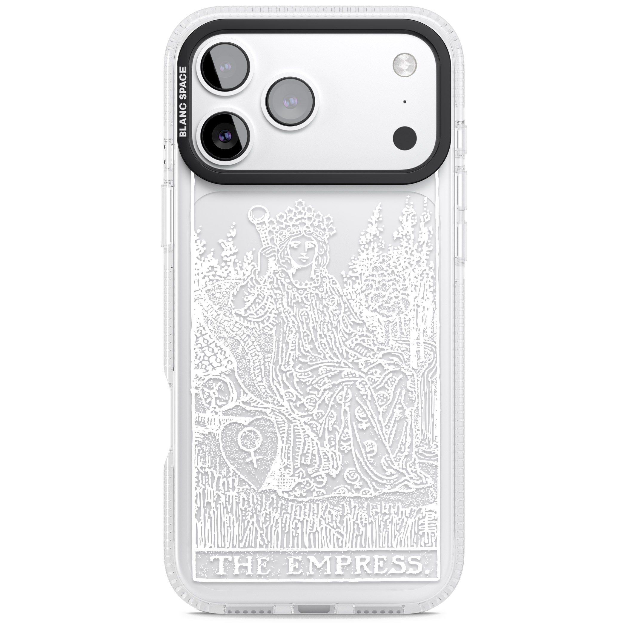 Personalised The Empress Tarot Card (White) iPhone 17 Pro Impact Air Clear Phone Case