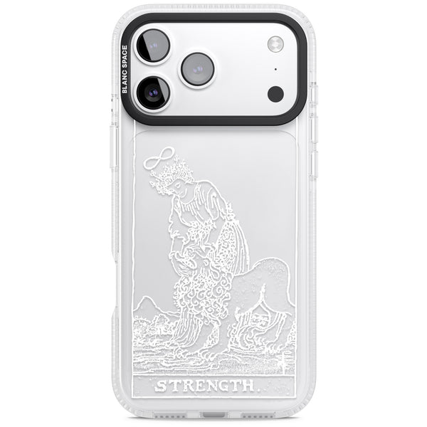 Personalised Strength Tarot Card (White)